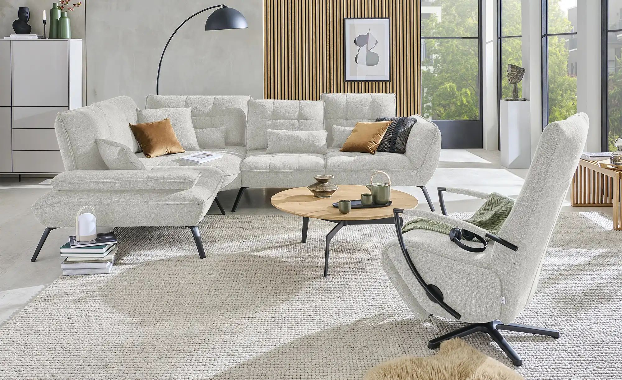 Thumbnail - vito Ecksofa  Ticona ¦ beige ¦ Maße (cm): B: 310 H: 93 T: 250.0 Polstermöbel > Sofas > Ecksofas - Höffner