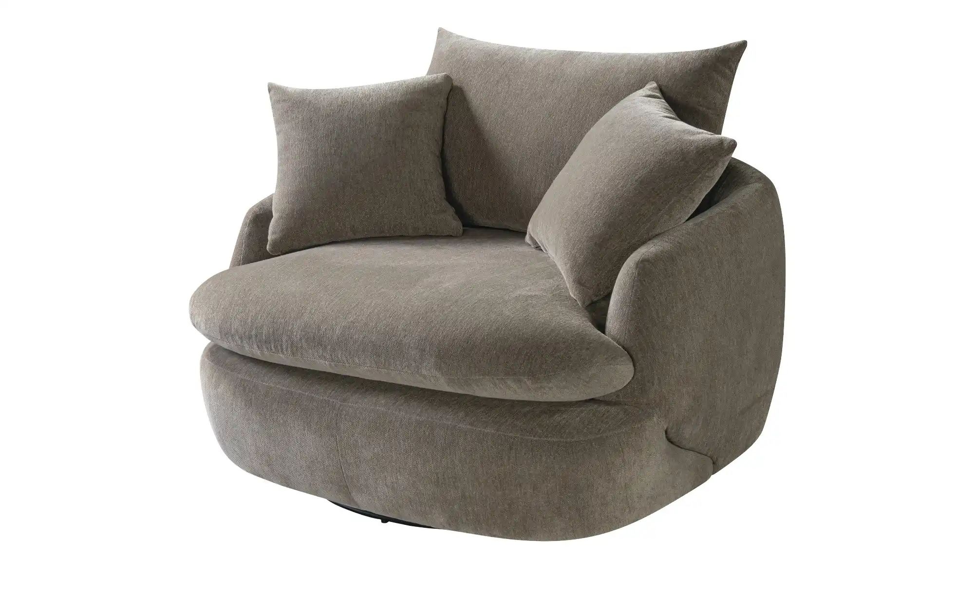 Sessel mit Drehfunktion Wiesia ¦ braun ¦ Maße (cm): B: 122 H: 66 T: 106.0 Polstermöbel > Sessel > Drehsessel - Höffner