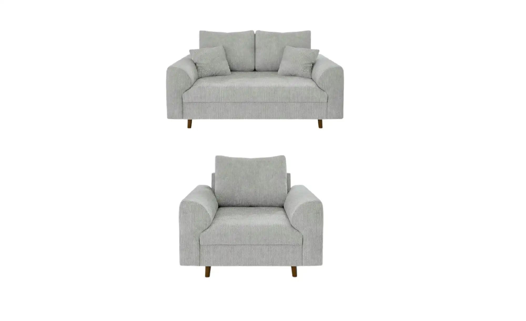 Polstergarnitur 2+1  Trygve ¦ grau ¦ Maße (cm): B: 150 H: 81 Polstermöbel > günstig online kaufen