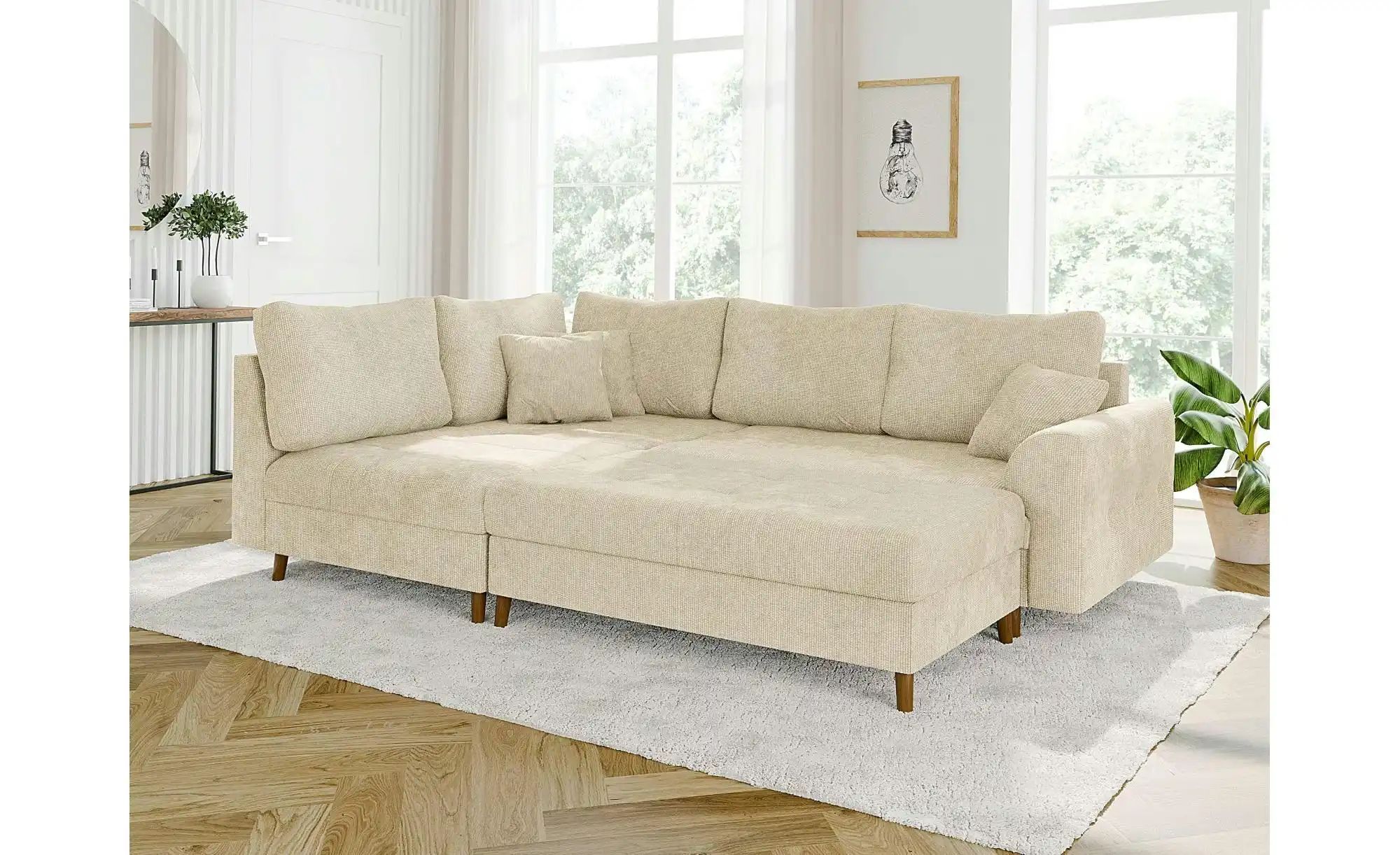 S-STYLE Ecksofa mit Hocker  Trygve ¦ beige ¦ Maße (cm): B: 231 H: 81 Polste günstig online kaufen