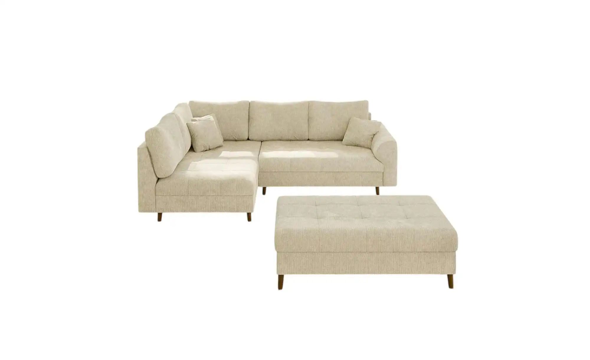 S-STYLE Ecksofa mit Hocker  Trygve ¦ beige ¦ Maße (cm): B: 231 H: 81 Polste günstig online kaufen