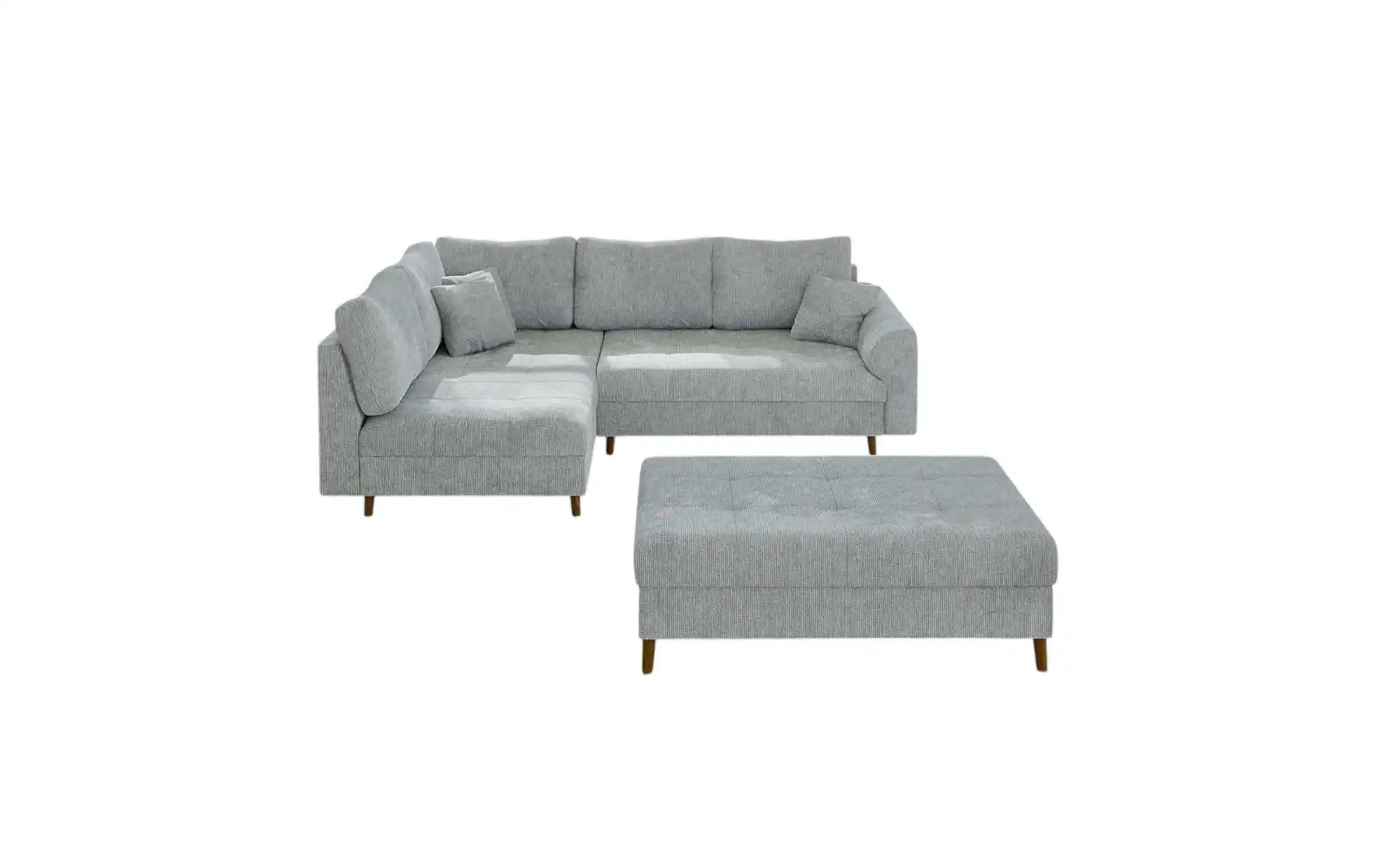 S-STYLE Ecksofa mit Hocker  Trygve ¦ grau ¦ Maße (cm): B: 231 H: 81 Polster günstig online kaufen