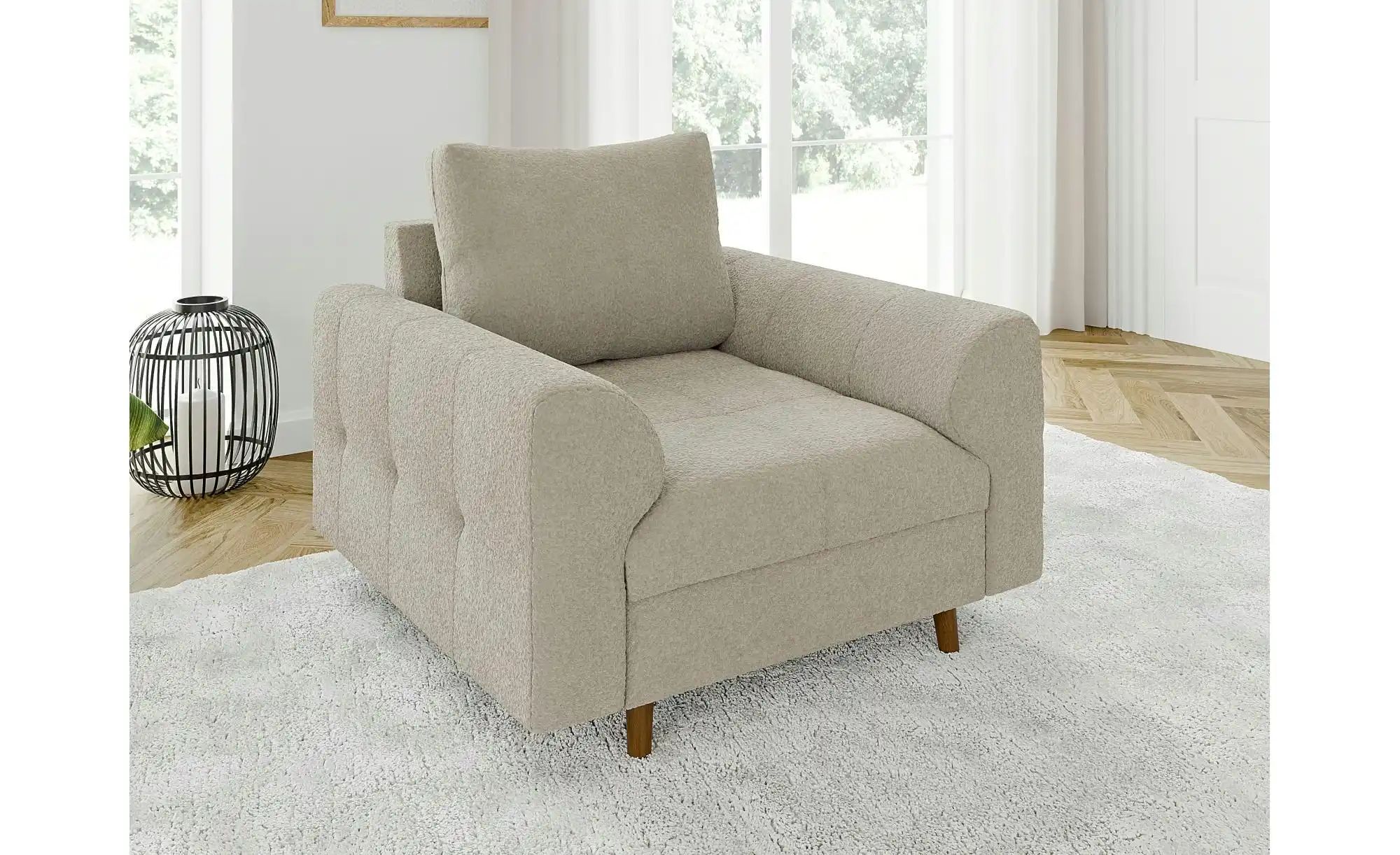 Polstergarnitur 3+1  Lars ¦ beige ¦ Maße (cm): B: 210 H: 81 Polstermöbel > günstig online kaufen