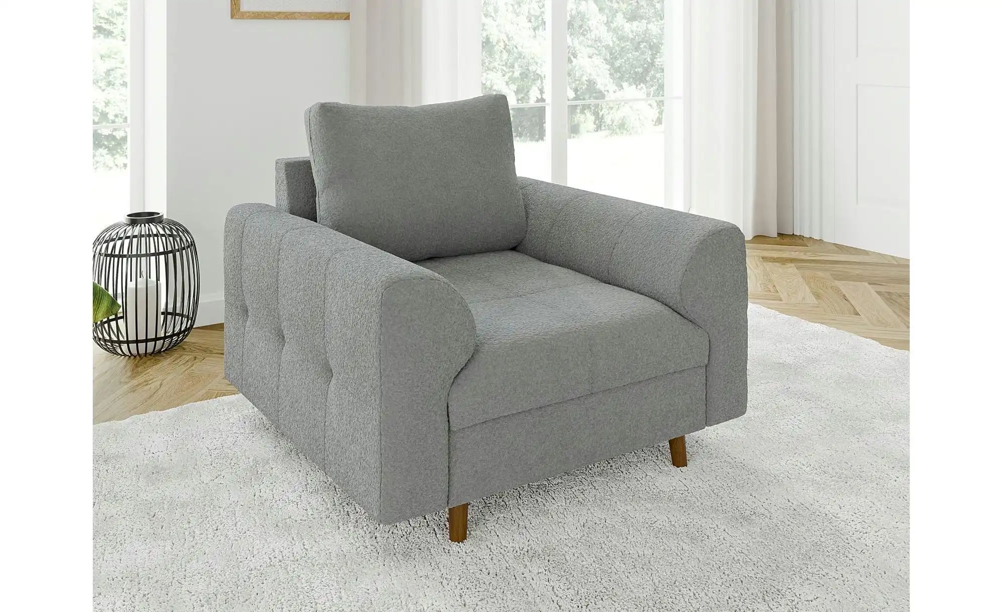 Polstergarnitur 2+1  Lars ¦ grau ¦ Maße (cm): B: 150 H: 81 Polstermöbel > S günstig online kaufen