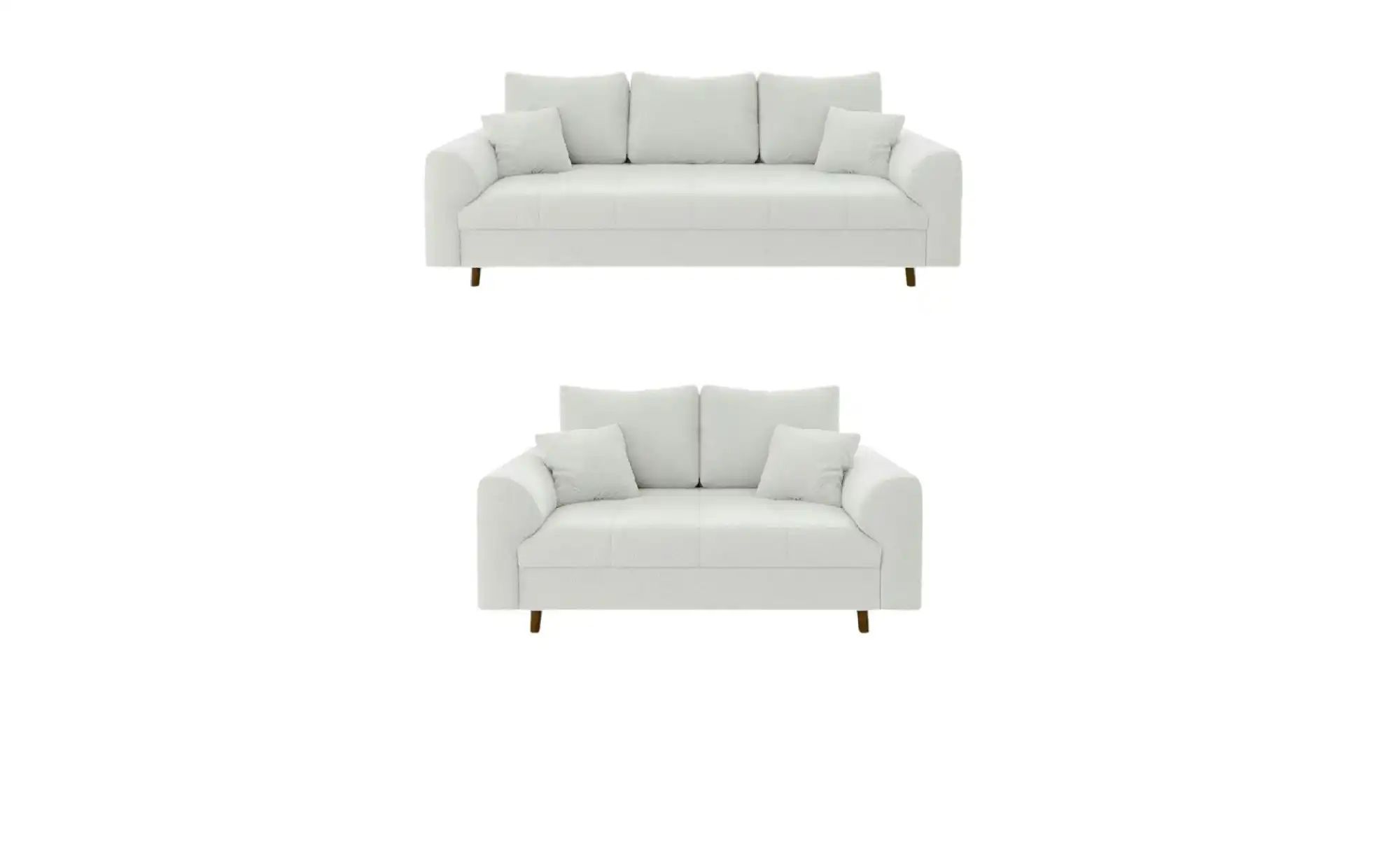 Polstergarnitur 3+2  Lars  weiß  Maße (cm): B: 210 H: 81 | 05905515799133