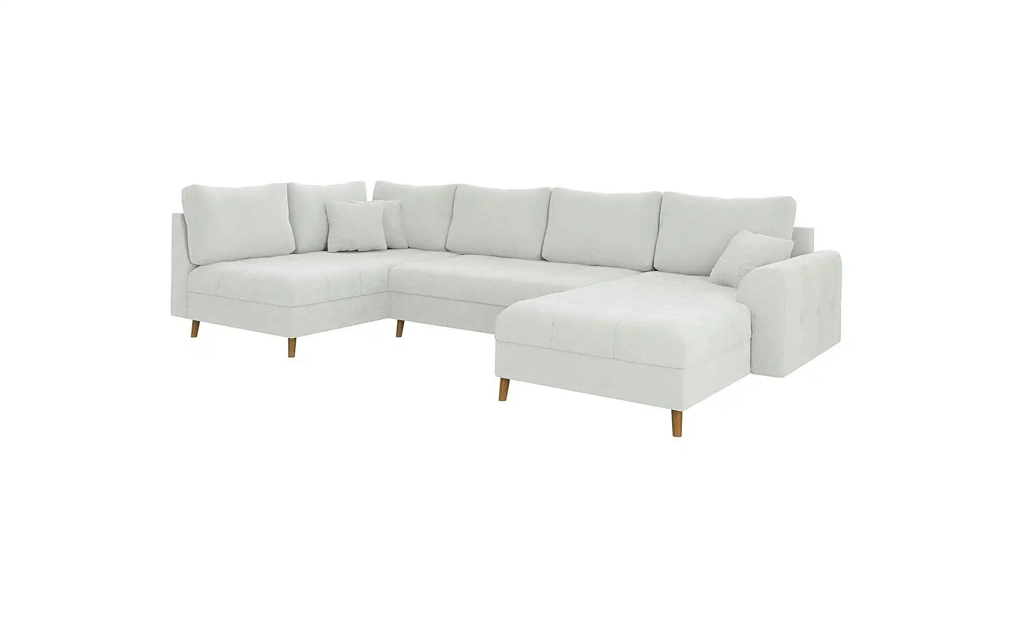 S-STYLE Wohnlandschaft mit Hocker  Lars ¦ weiß ¦ Maße (cm): B: 310 H: 81 Po günstig online kaufen