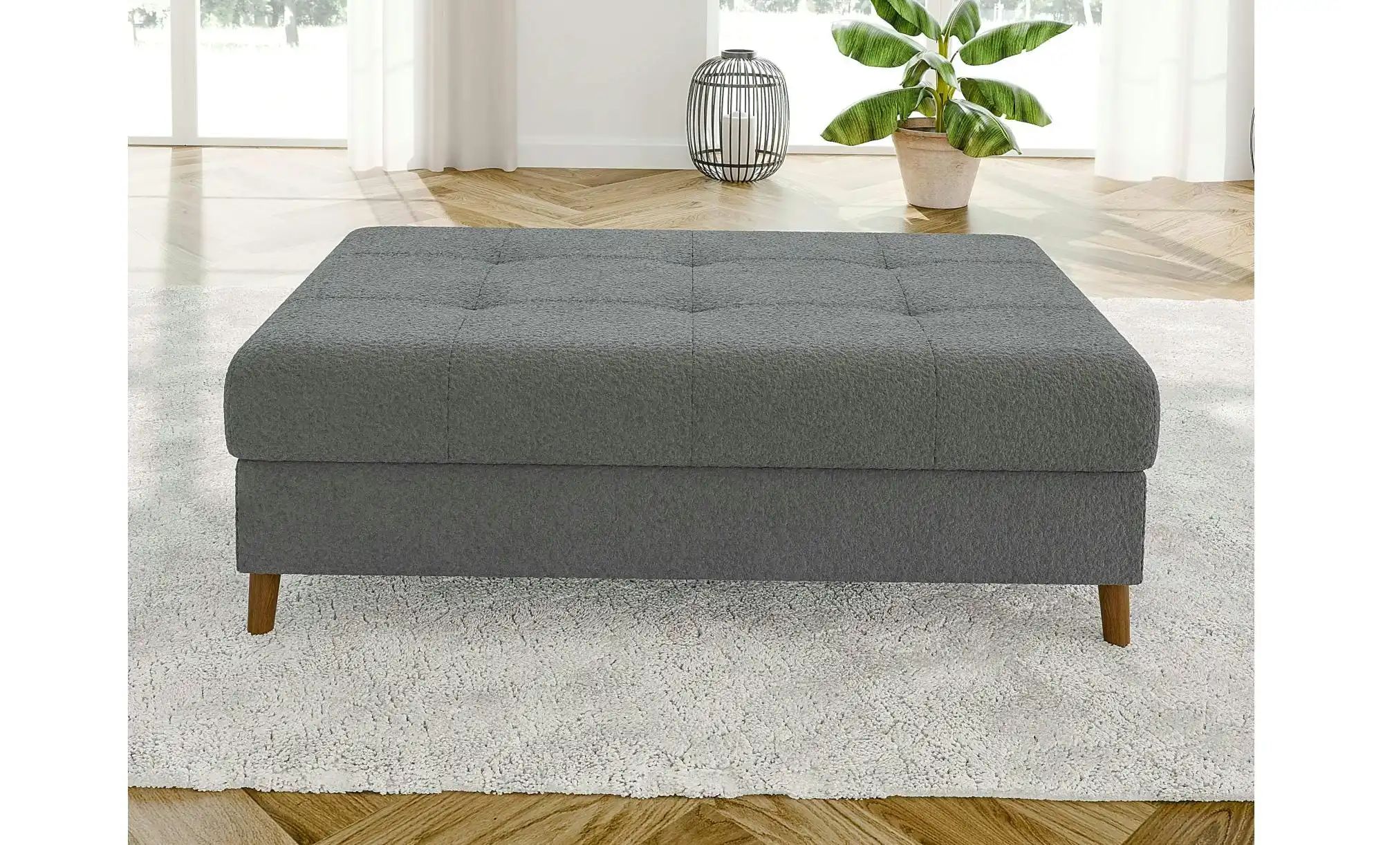 Wohnlandschaft mit Hocker  Lars ¦ grau ¦ Maße (cm): B: 310 H: 81 Polstermöb günstig online kaufen