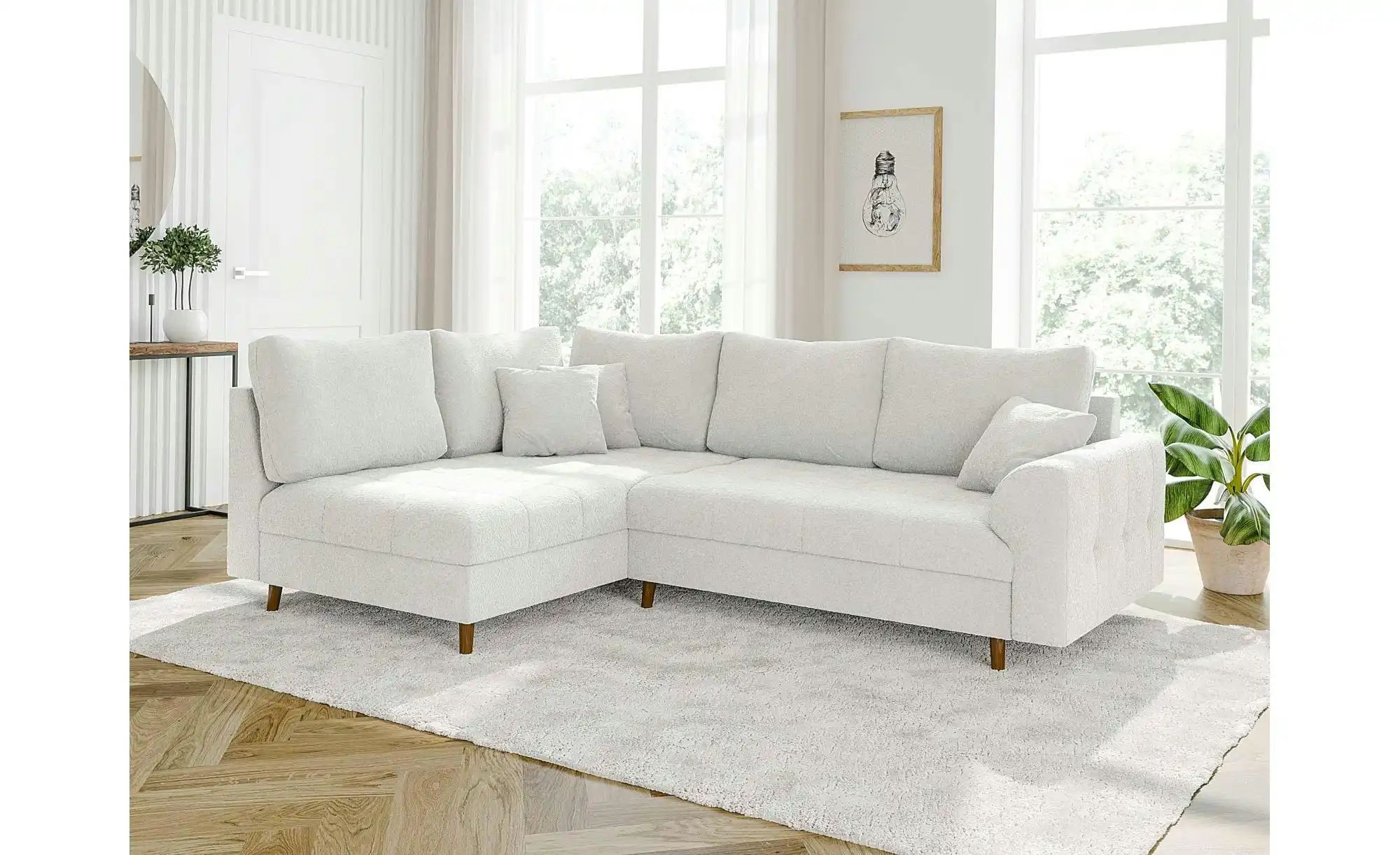 Ecksofa  Lars ¦ weiß ¦ Maße (cm): B: 231 H: 81 Polstermöbel > Sofas > Eckso günstig online kaufen