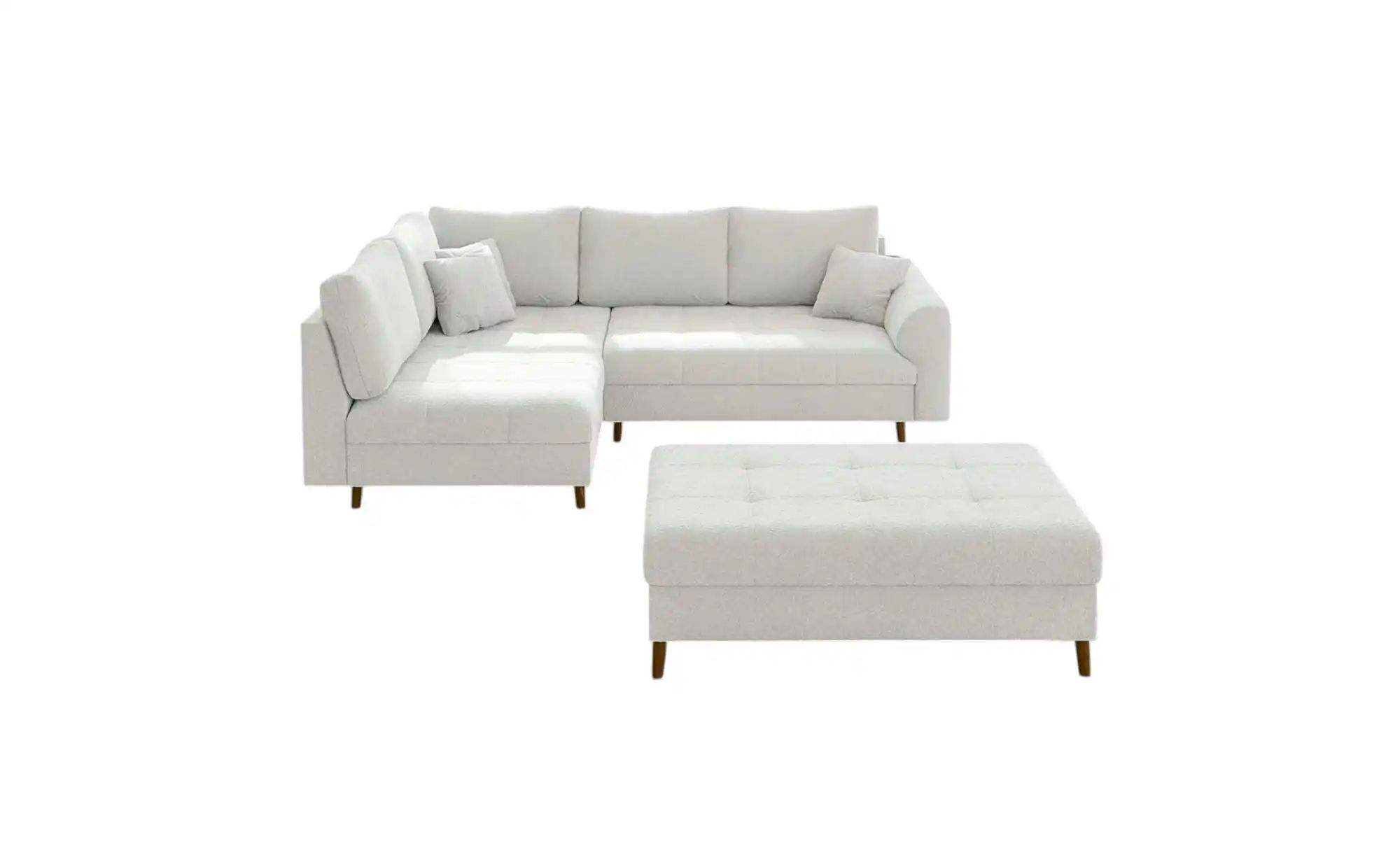 Ecksofa mit Hocker  Lars ¦ weiß ¦ Maße (cm): B: 231 H: 81 Polstermöbel > So günstig online kaufen