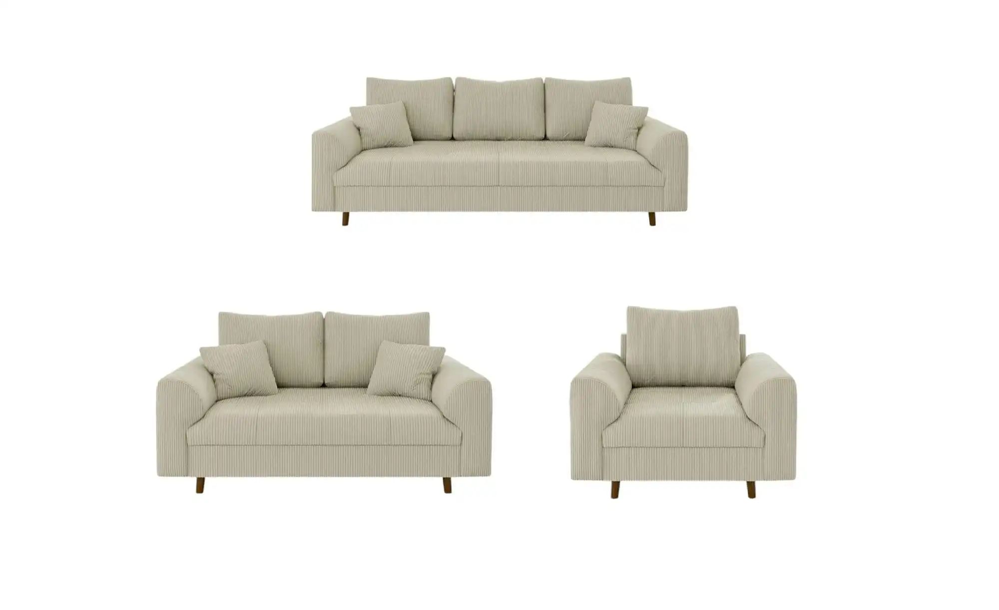 Polstergarnitur 3+2+1  Maya  beige  Maße (cm): B: 210 H: 81 | 05905515798846