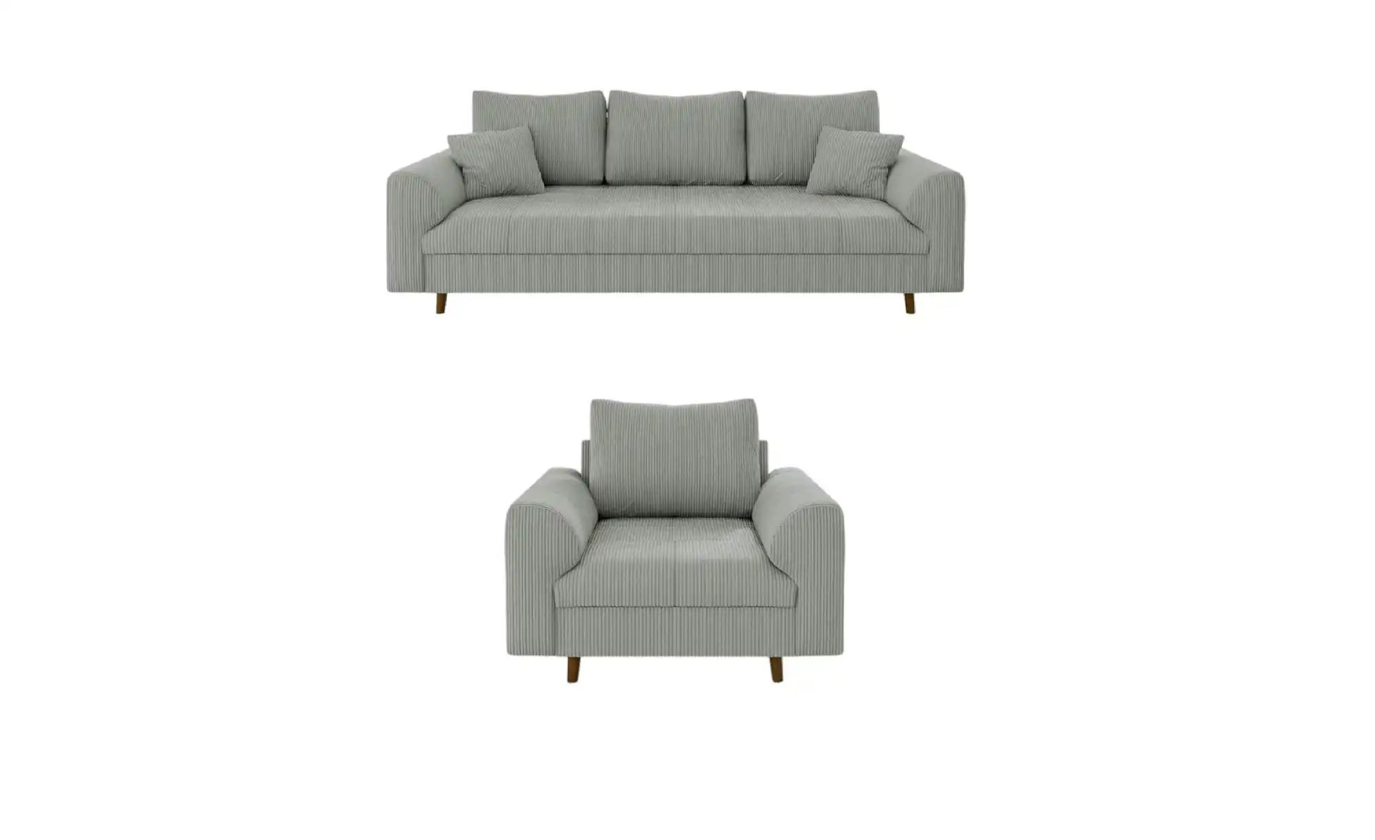 Polstergarnitur 3+1  Maya  grau  Maße (cm): B: 210 H: 81 | 05905515798921