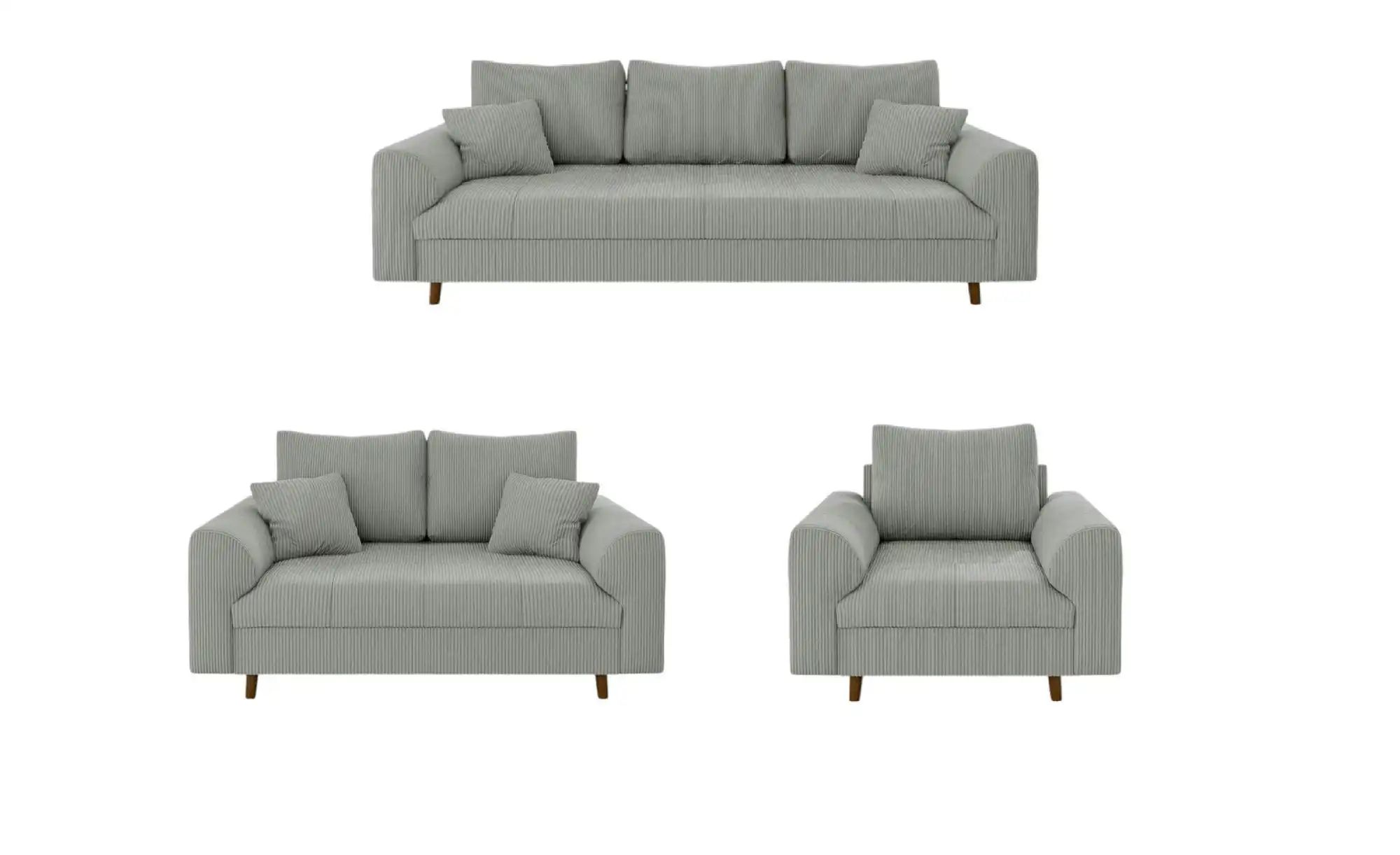 Polstergarnitur 3+2+1  Maya  grau  Maße (cm): B: 210 H: 81 | 05905515798860