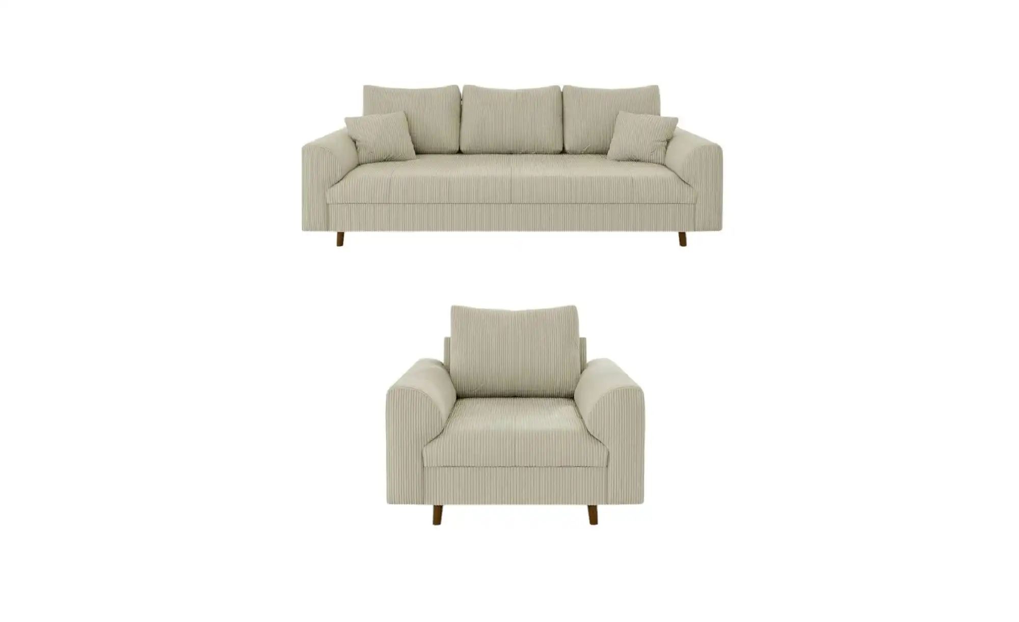 Polstergarnitur 3+1  Maya  beige  Maße (cm): B: 210 H: 81 | 05905515798907