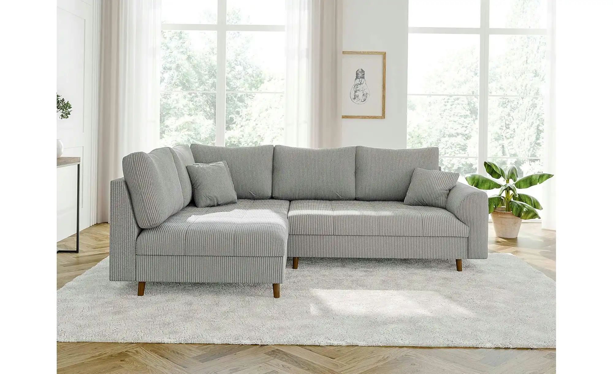 Ecksofa  Maya ¦ grau ¦ Maße (cm): B: 231 H: 81 Polstermöbel > Sofas > Eckso günstig online kaufen