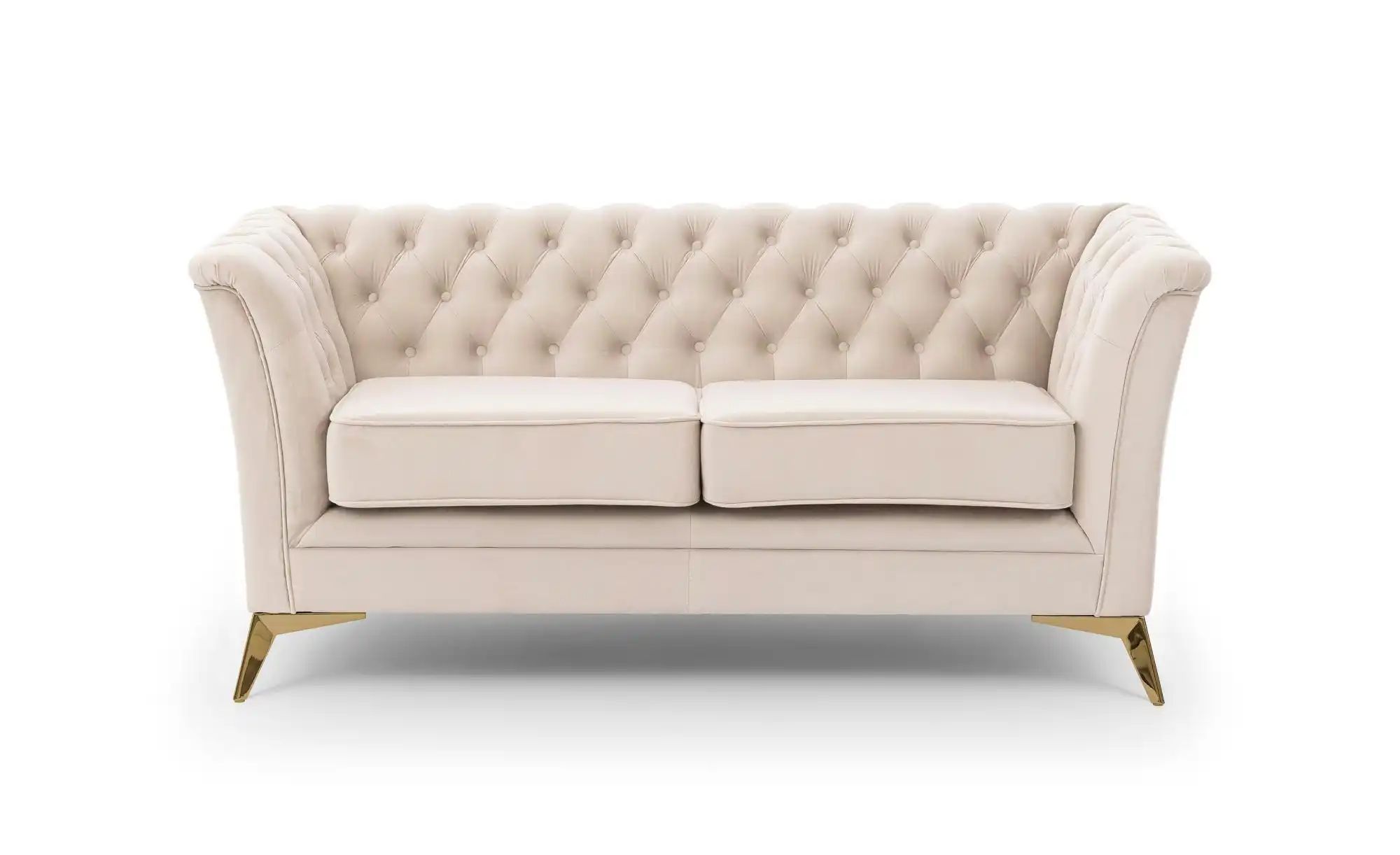 Chesterfield Einzelsofa  Wilhelm ¦ beige ¦ Maße (cm): B: 175 H: 78 Polsterm günstig online kaufen