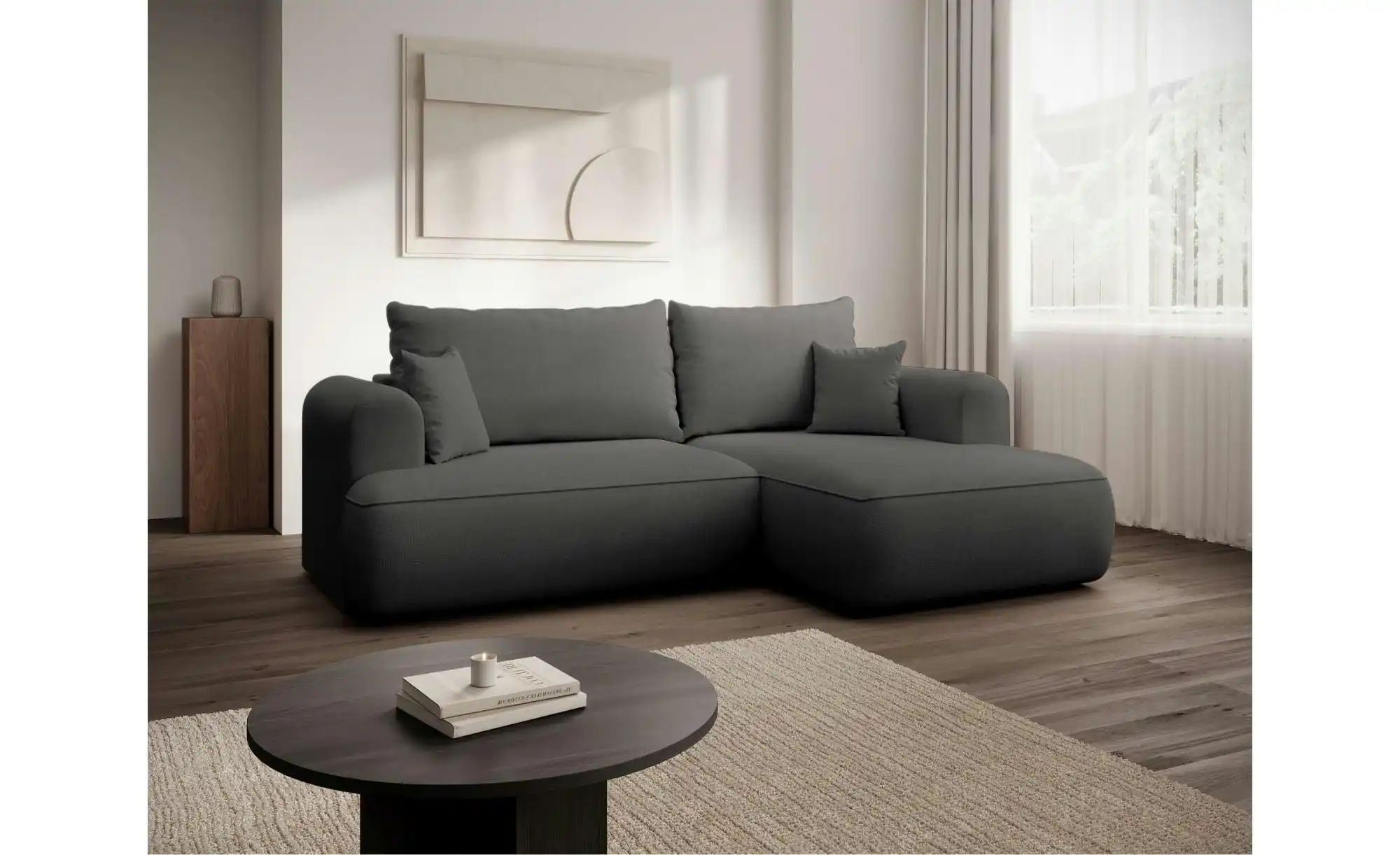 Selsey Ecksofa Ovo Mini   ¦ grau ¦ Maße (cm): B: 238 H: 93 Polstermöbel > S günstig online kaufen