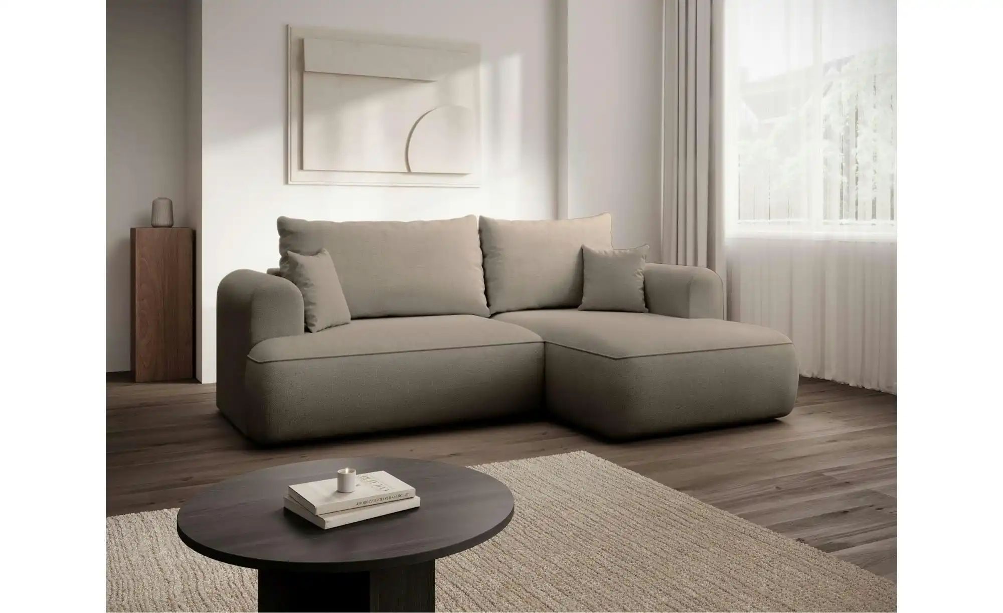 Selsey Ecksofa Ovo Mini   ¦ beige ¦ Maße (cm): B: 238 H: 93 Polstermöbel > günstig online kaufen