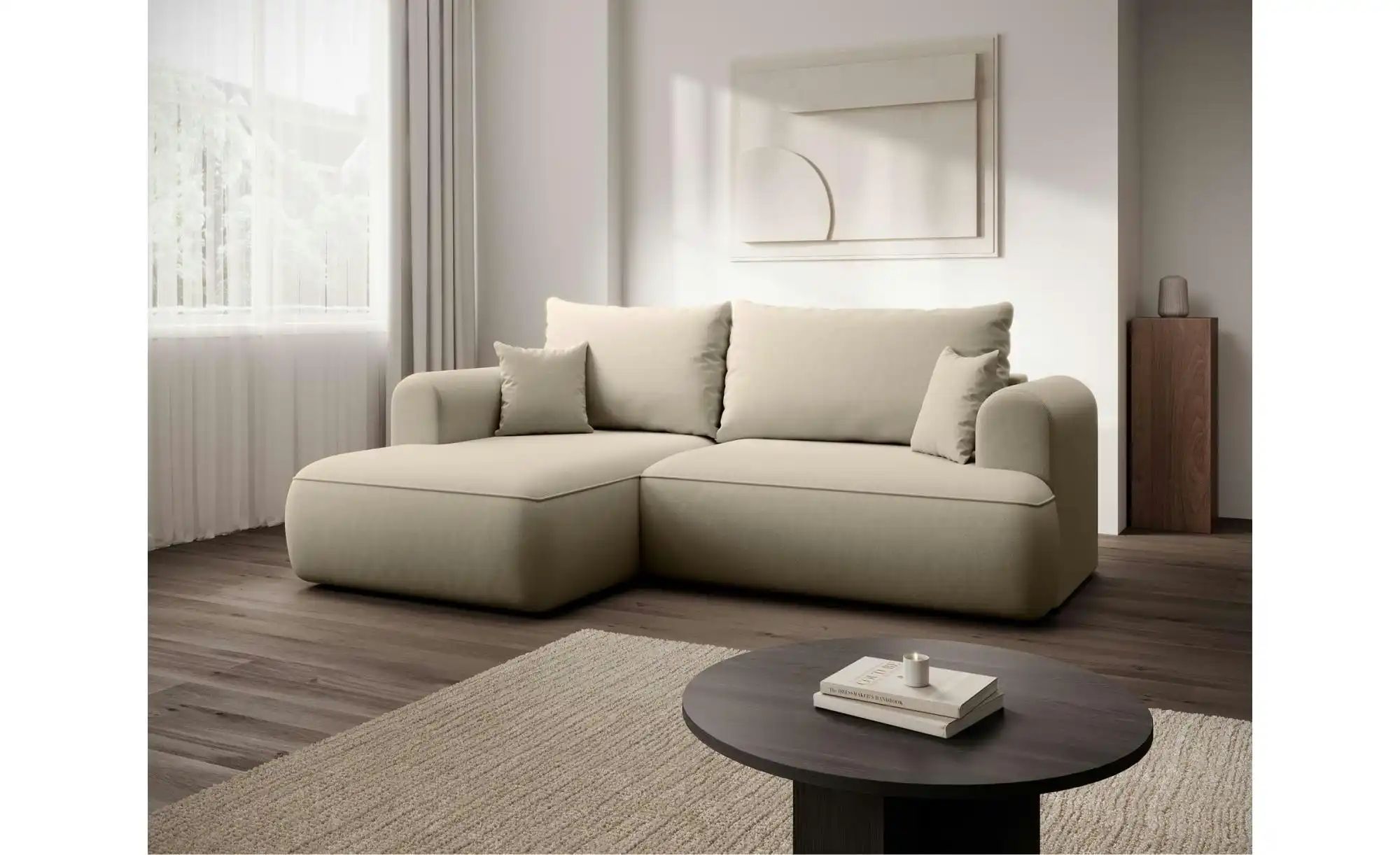 Selsey Ecksofa Ovo Mini   ¦ beige ¦ Maße (cm): B: 238 H: 93 Polstermöbel > günstig online kaufen