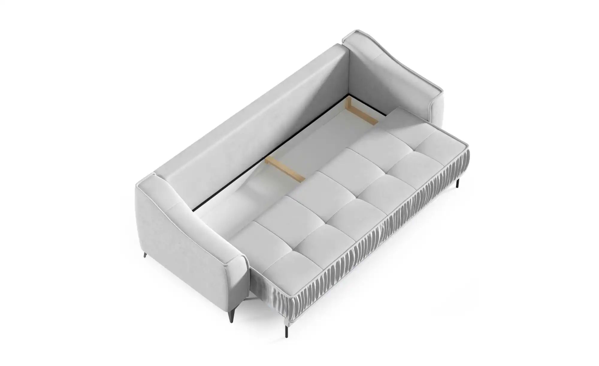 Thumbnail - Selsey Schlafsofa Louisos   ¦ grau ¦ Maße (cm): B: 249 H: 100 Polstermöbel > Sofas > 3-Sitzer - Höffner