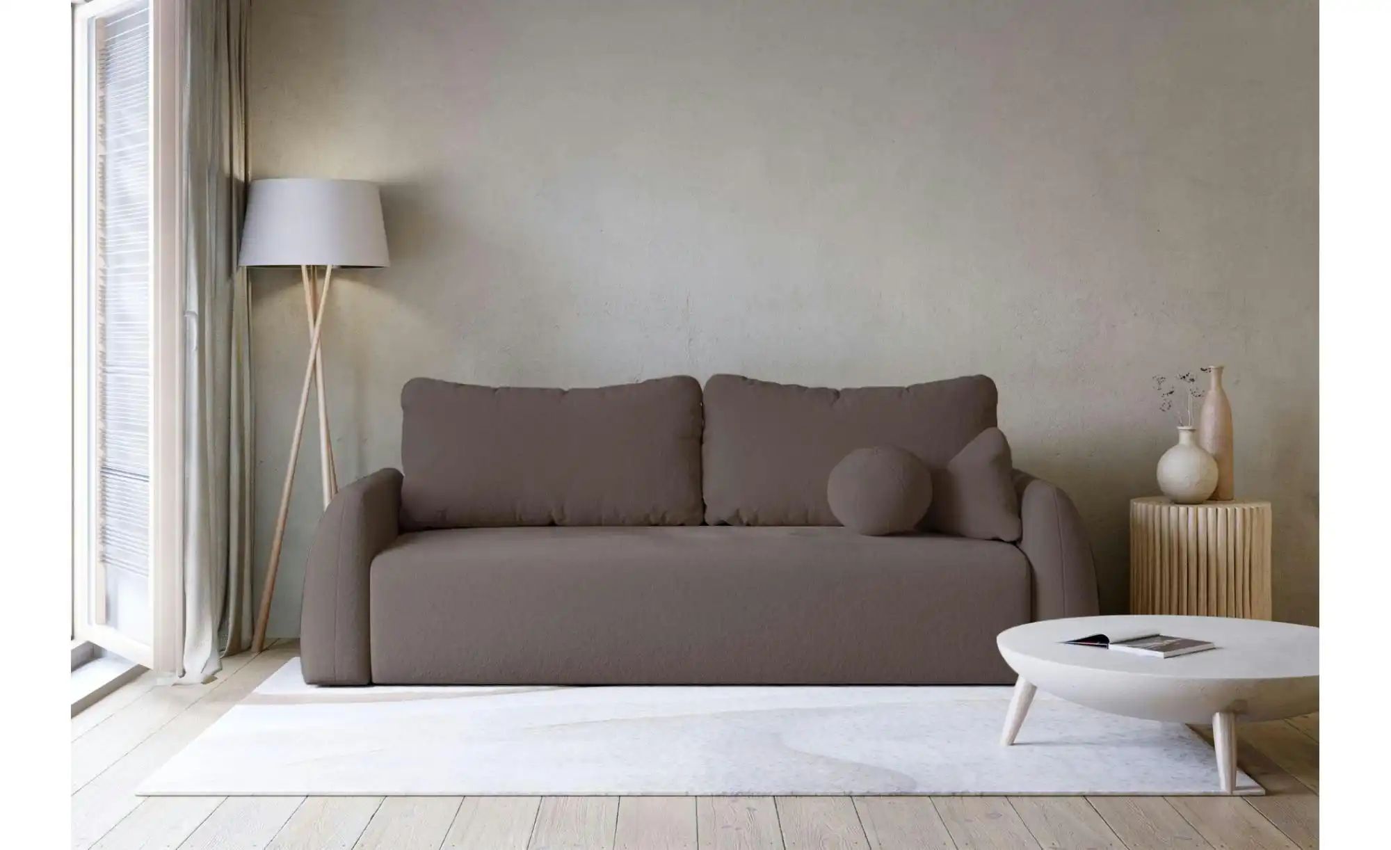 Thumbnail - Selsey Schlafsofa Nubelle   ¦ beige ¦ Maße (cm): B: 244 H: 85 Polstermöbel > Sofas > 3-Sitzer - Höffner