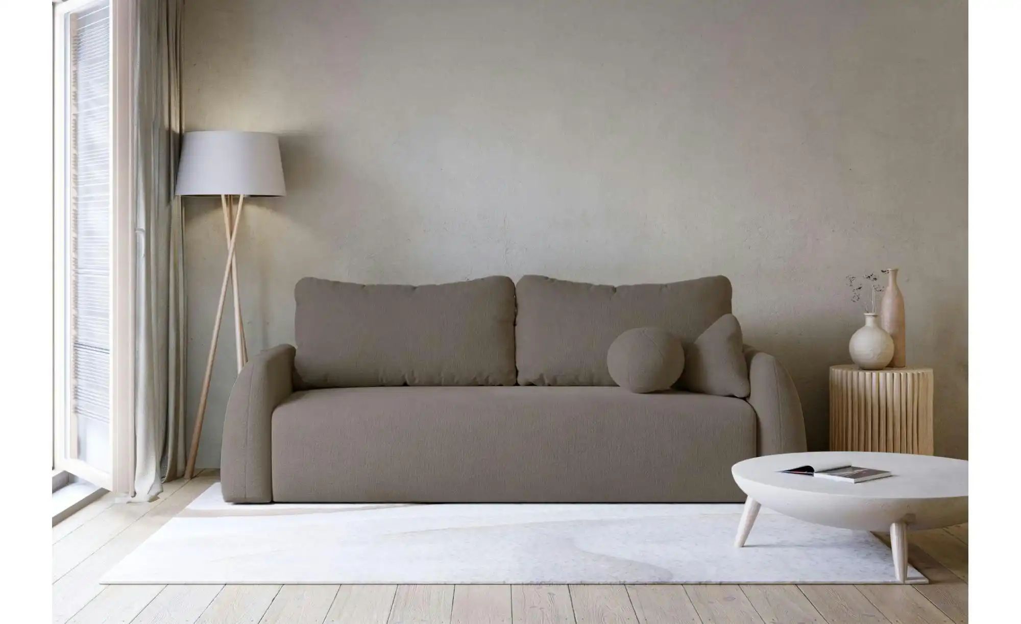 Thumbnail - Selsey Schlafsofa Nubelle   ¦ braun ¦ Maße (cm): B: 244 H: 85 Polstermöbel > Sofas > 3-Sitzer - Höffner