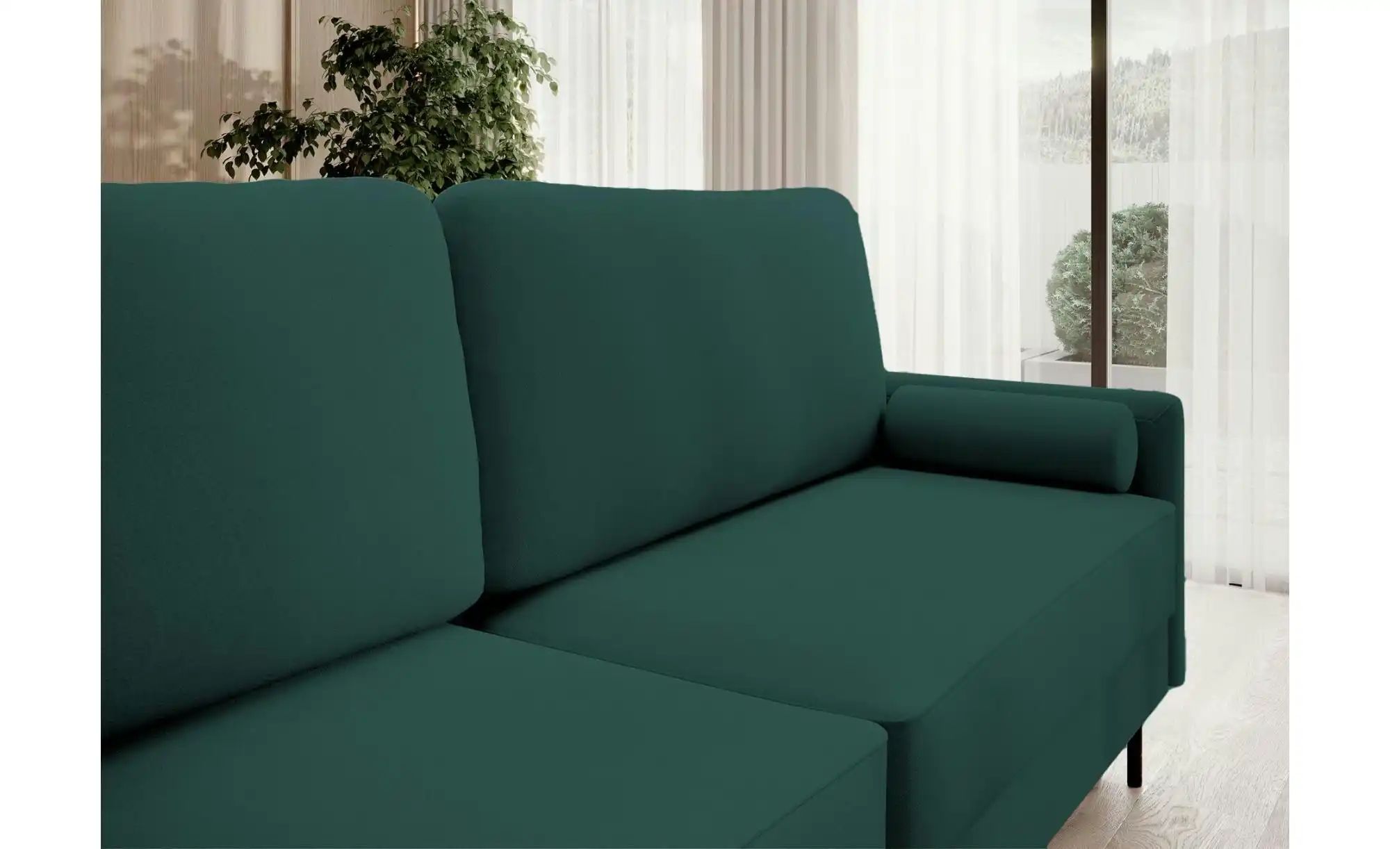 Thumbnail - Selsey Schlafsofa Tomonde   ¦ grün ¦ Maße (cm): B: 220 H: 92 Polstermöbel > Sofas > 3-Sitzer - Höffner