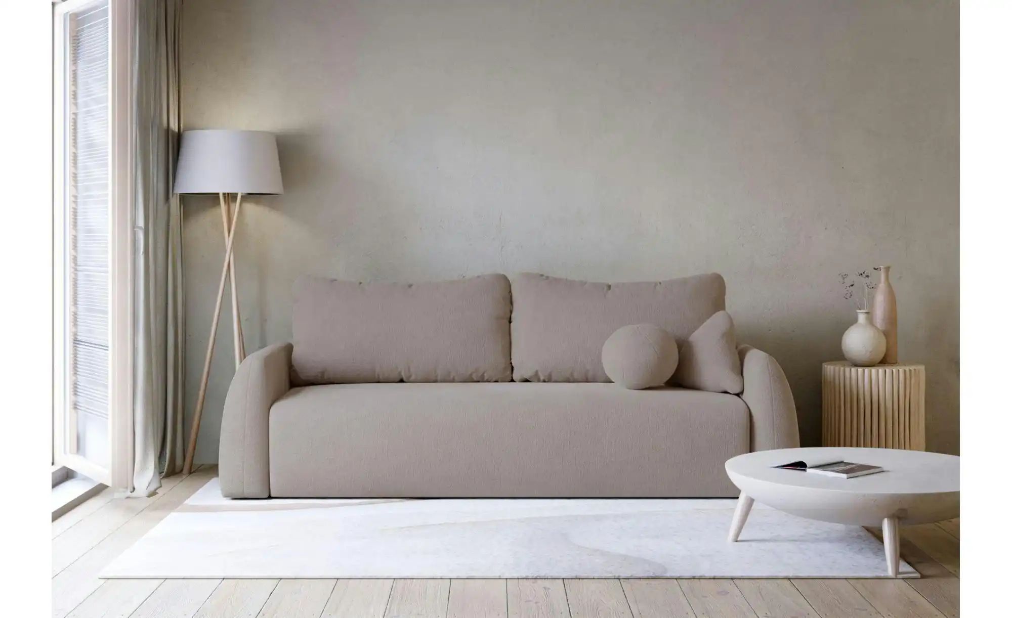 Thumbnail - Selsey Schlafsofa Nubelle ¦ beige ¦ Maße (cm): B: 244 H: 85 Polstermöbel > Sofas > 3-Sitzer - Höffner