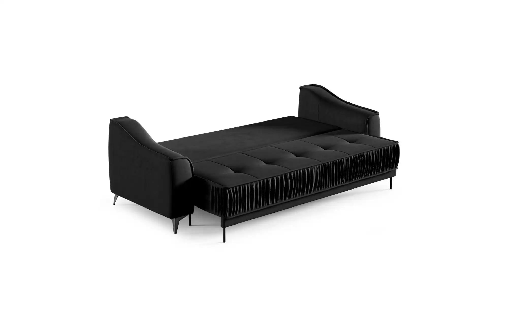 Thumbnail - Selsey Schlafsofa Louisos ¦ schwarz ¦ Maße (cm): B: 249 H: 100 Polstermöbel > Sofas > 3-Sitzer - Höffner