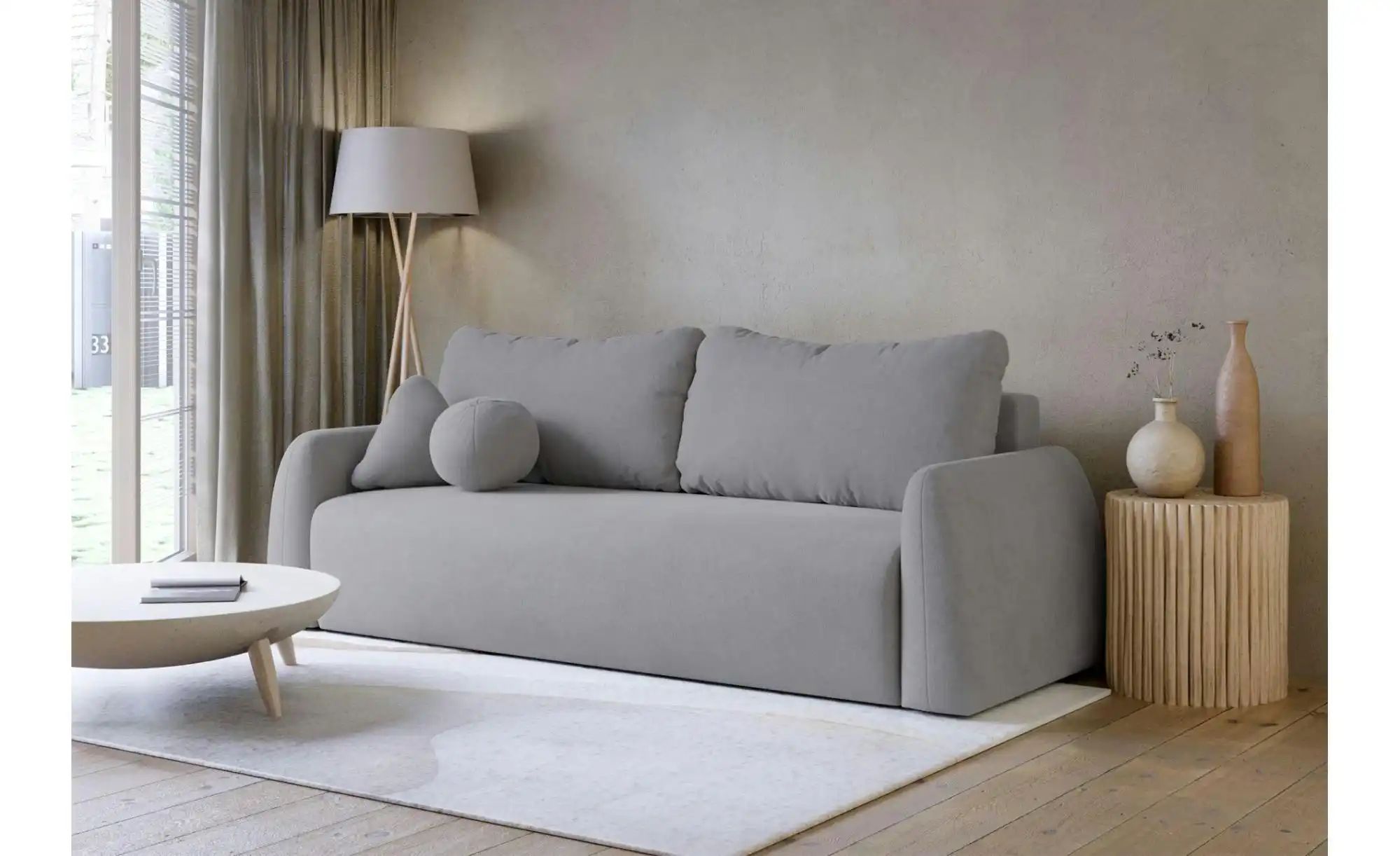 Thumbnail - Selsey Schlafsofa Nubelle   ¦ grau ¦ Maße (cm): B: 244 H: 85 Polstermöbel > Sofas > 3-Sitzer - Höffner