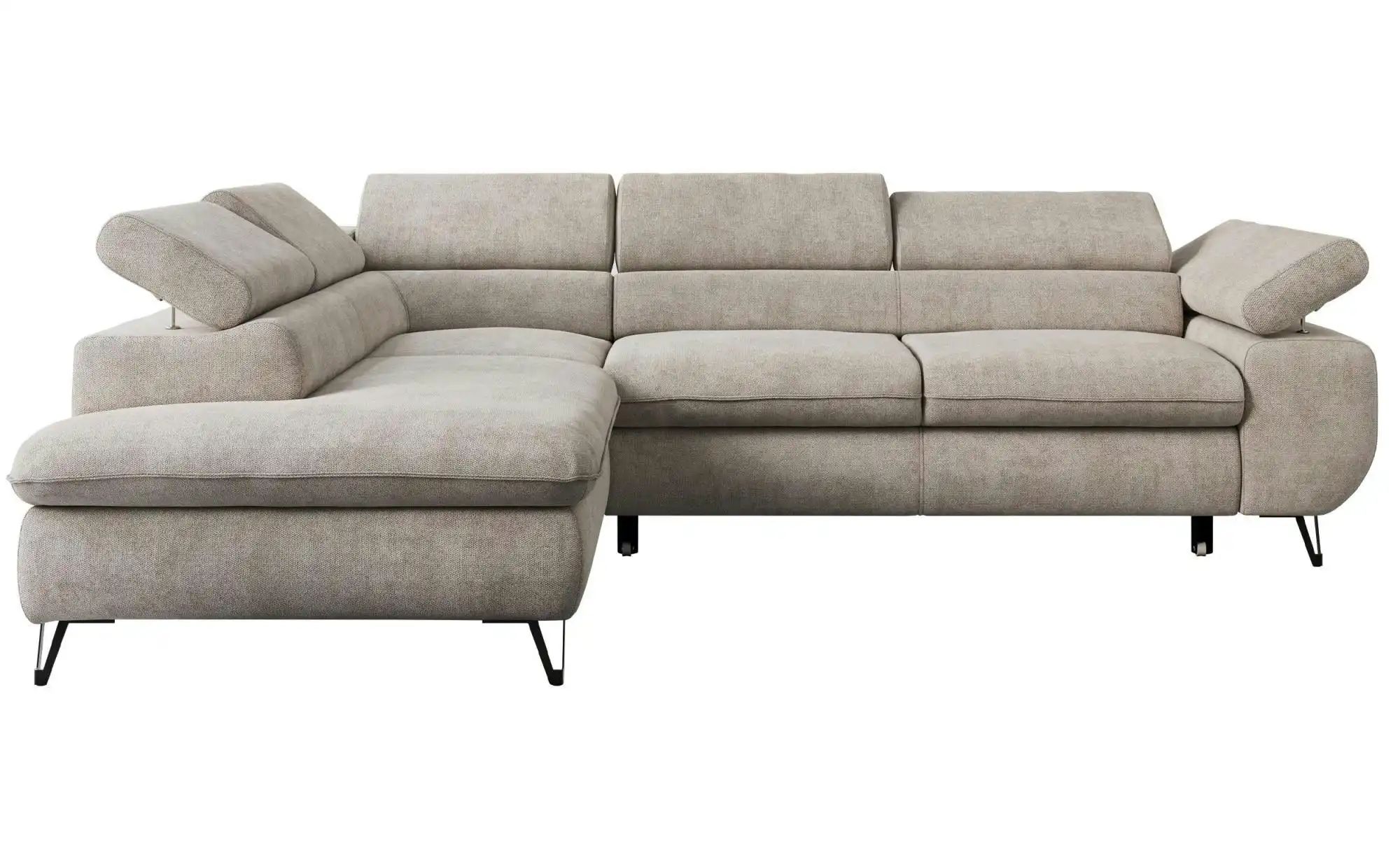 Ecksofa mit Schlaffunktion Peter ¦ beige ¦ Maße (cm): B: 273 H: 76 Polsterm günstig online kaufen