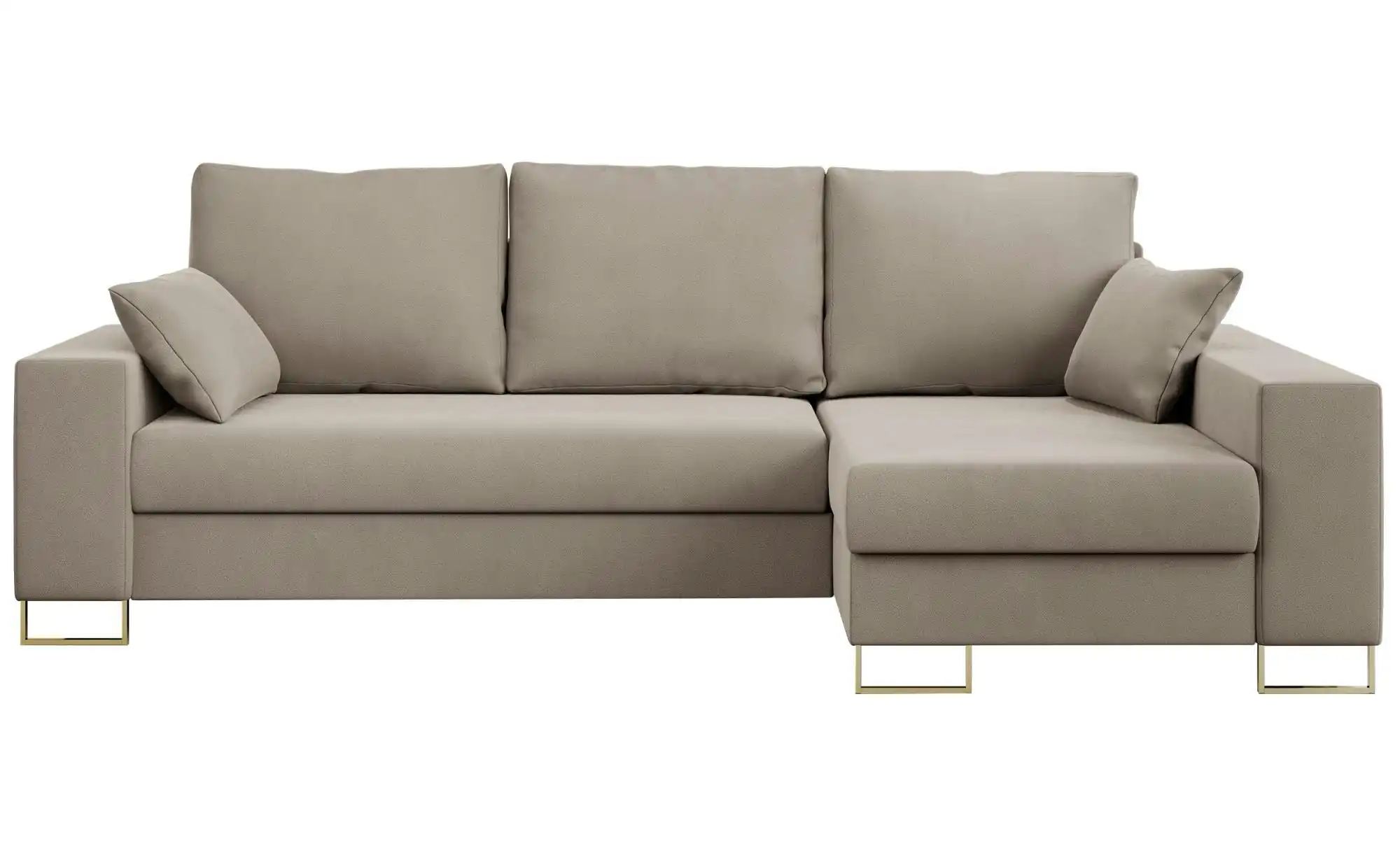 Ecksofa mit Schlaffunktion Dorain ¦ beige ¦ Maße (cm): B: 242 H: 85 Polster günstig online kaufen
