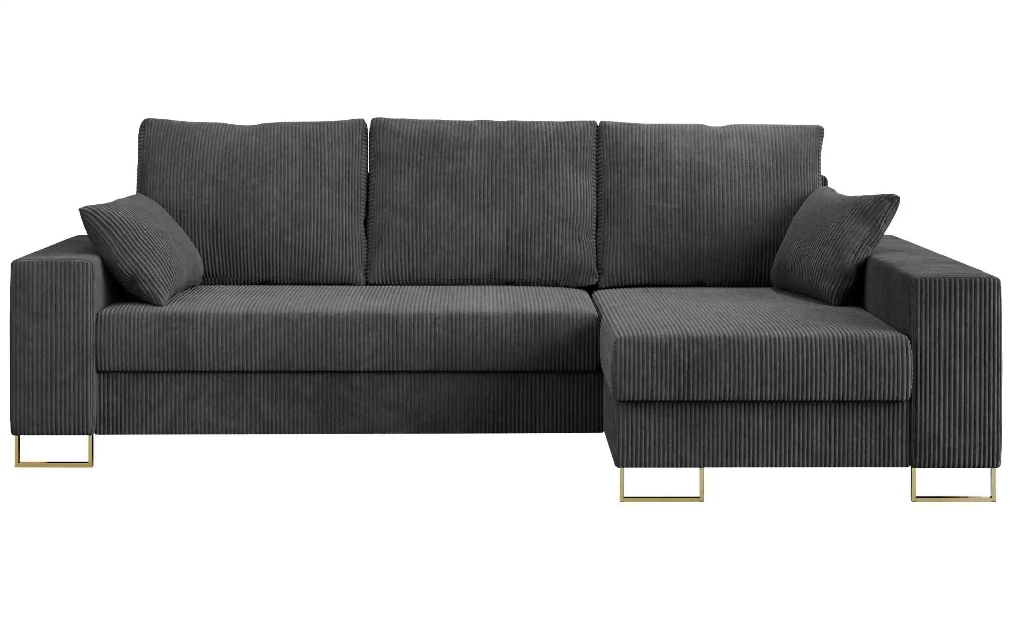 Ecksofa mit Schlaffunktion Dorain ¦ grau ¦ Maße (cm): B: 242 H: 85 Polsterm günstig online kaufen