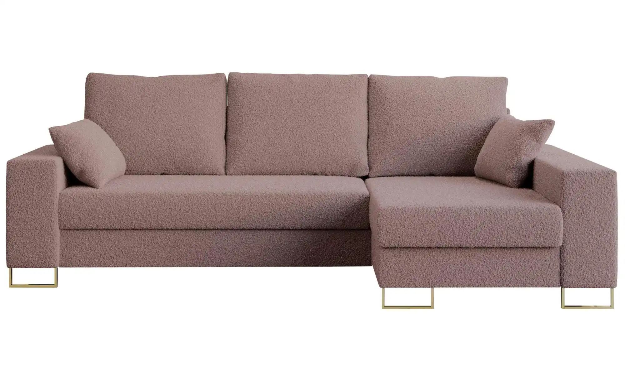 Ecksofa mit Schlaffunktion Dorain ¦ rosa/pink ¦ Maße (cm): B: 242 H: 85 Pol günstig online kaufen