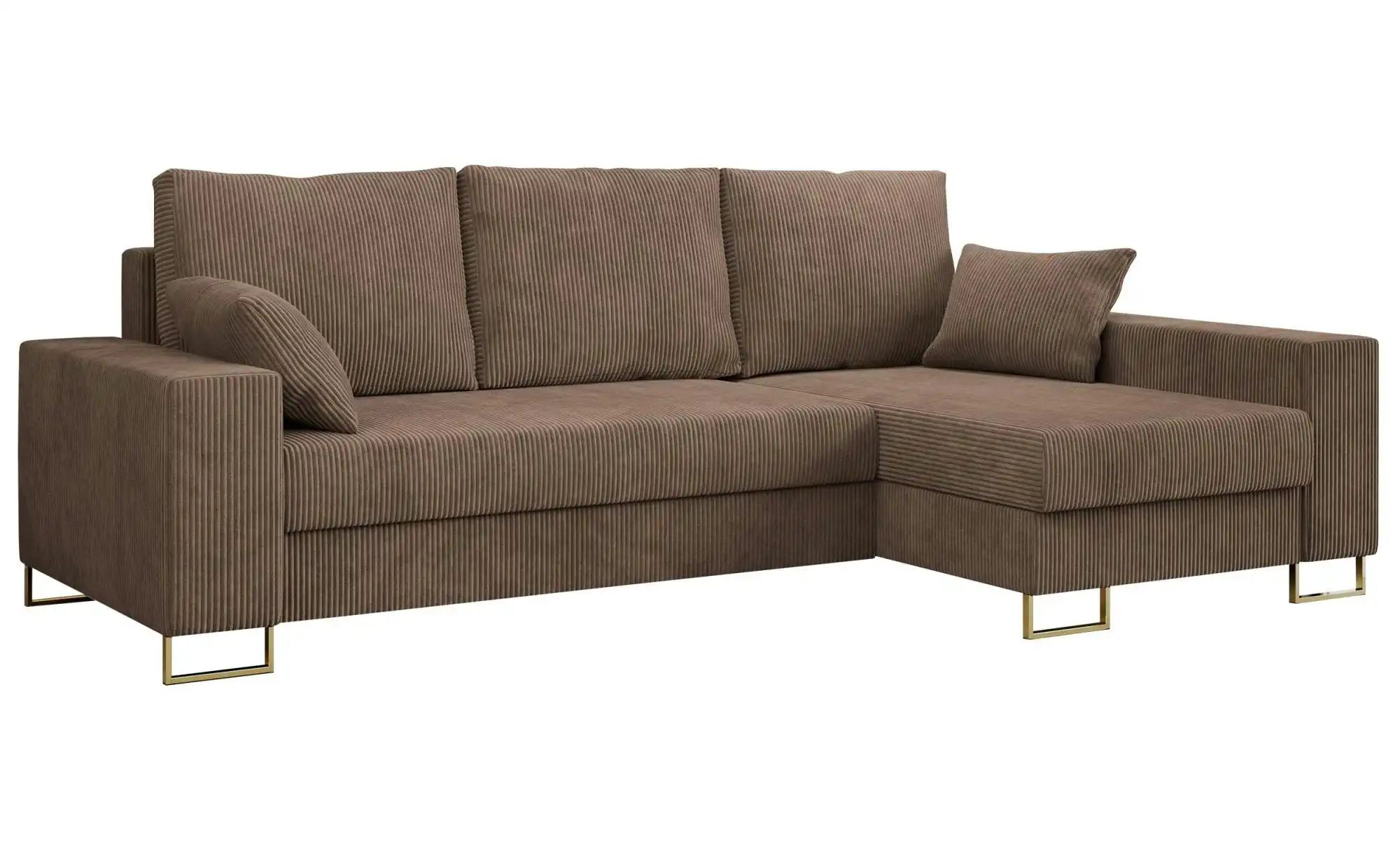 Ecksofa mit Schlaffunktion Dorain ¦ braun ¦ Maße (cm): B: 242 H: 85 Polster günstig online kaufen