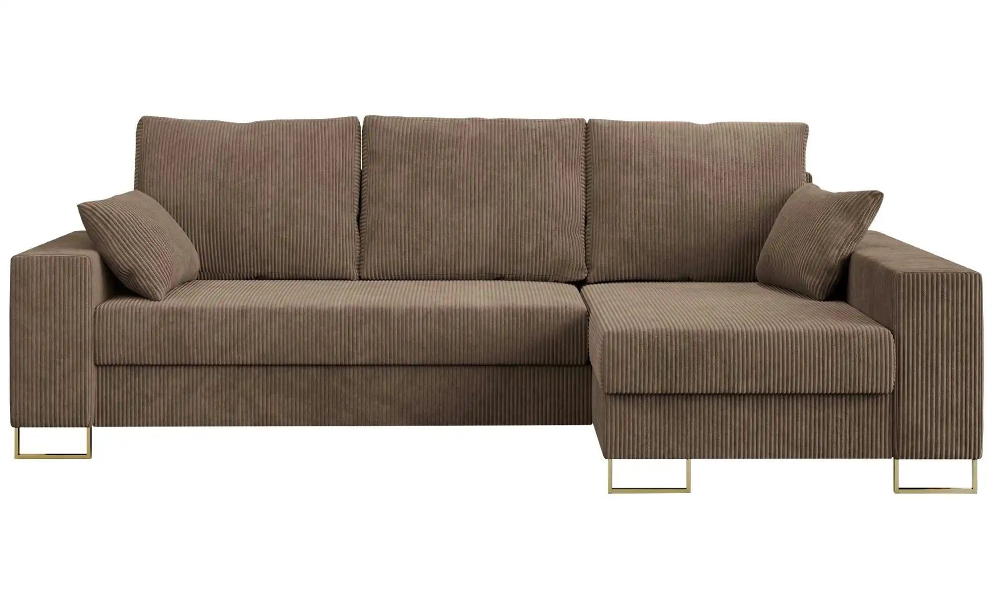 Ecksofa mit Schlaffunktion Dorain ¦ braun ¦ Maße (cm): B: 242 H: 85 Polster günstig online kaufen