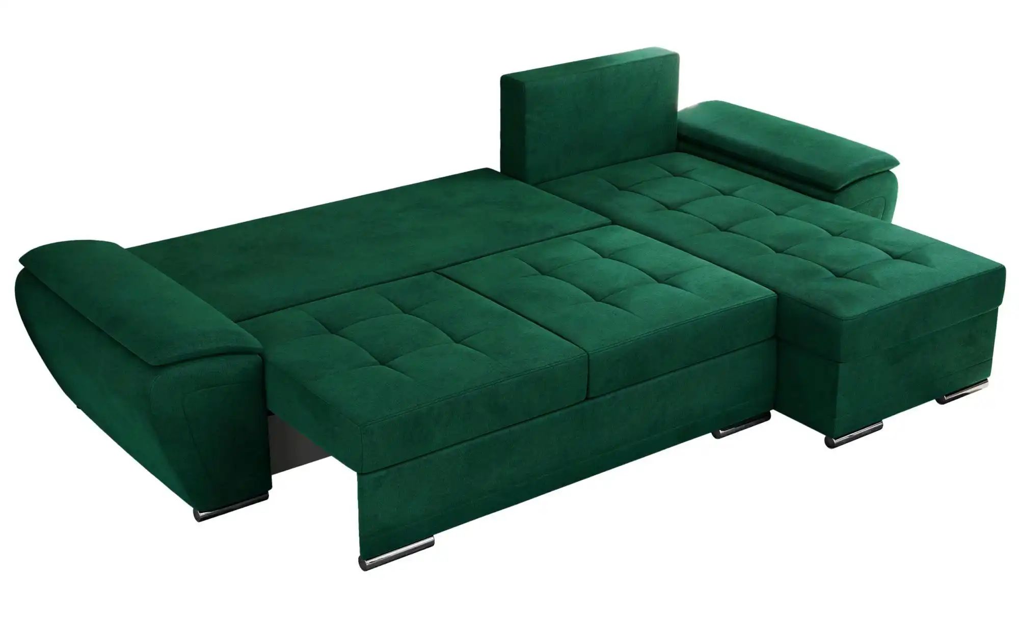 Ecksofa mit Schlaffunktion Umbria ¦ grün ¦ Maße (cm): B: 271 H: 85 Polsterm günstig online kaufen