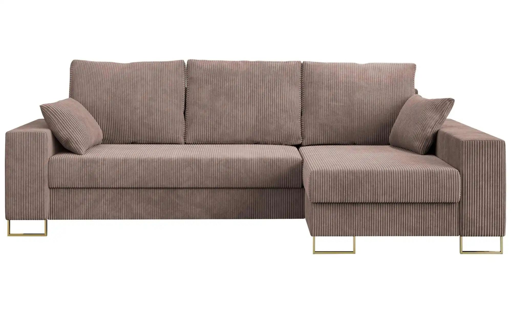 Ecksofa mit Schlaffunktion Dorain ¦ rosa/pink ¦ Maße (cm): B: 242 H: 85 Pol günstig online kaufen