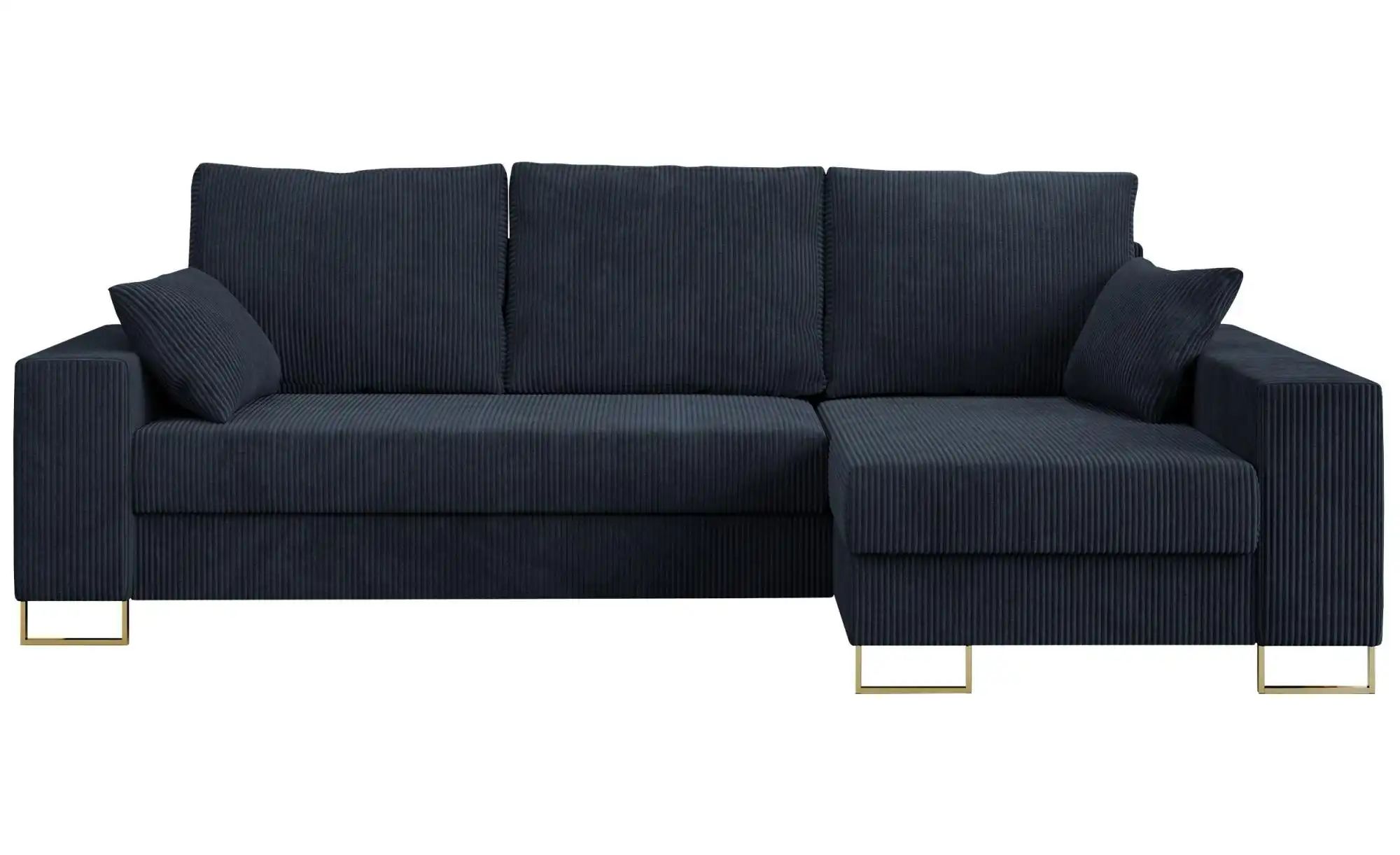 Ecksofa mit Schlaffunktion Dorain ¦ blau ¦ Maße (cm): B: 242 H: 85 Polsterm günstig online kaufen