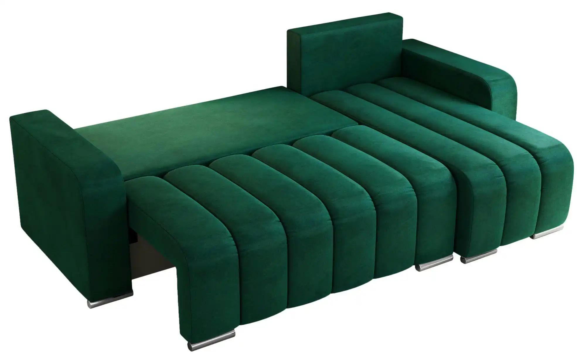 Ecksofa mit Schlaffunktion Kirasso ¦ grün ¦ Maße (cm): B: 245 H: 86 Polster günstig online kaufen