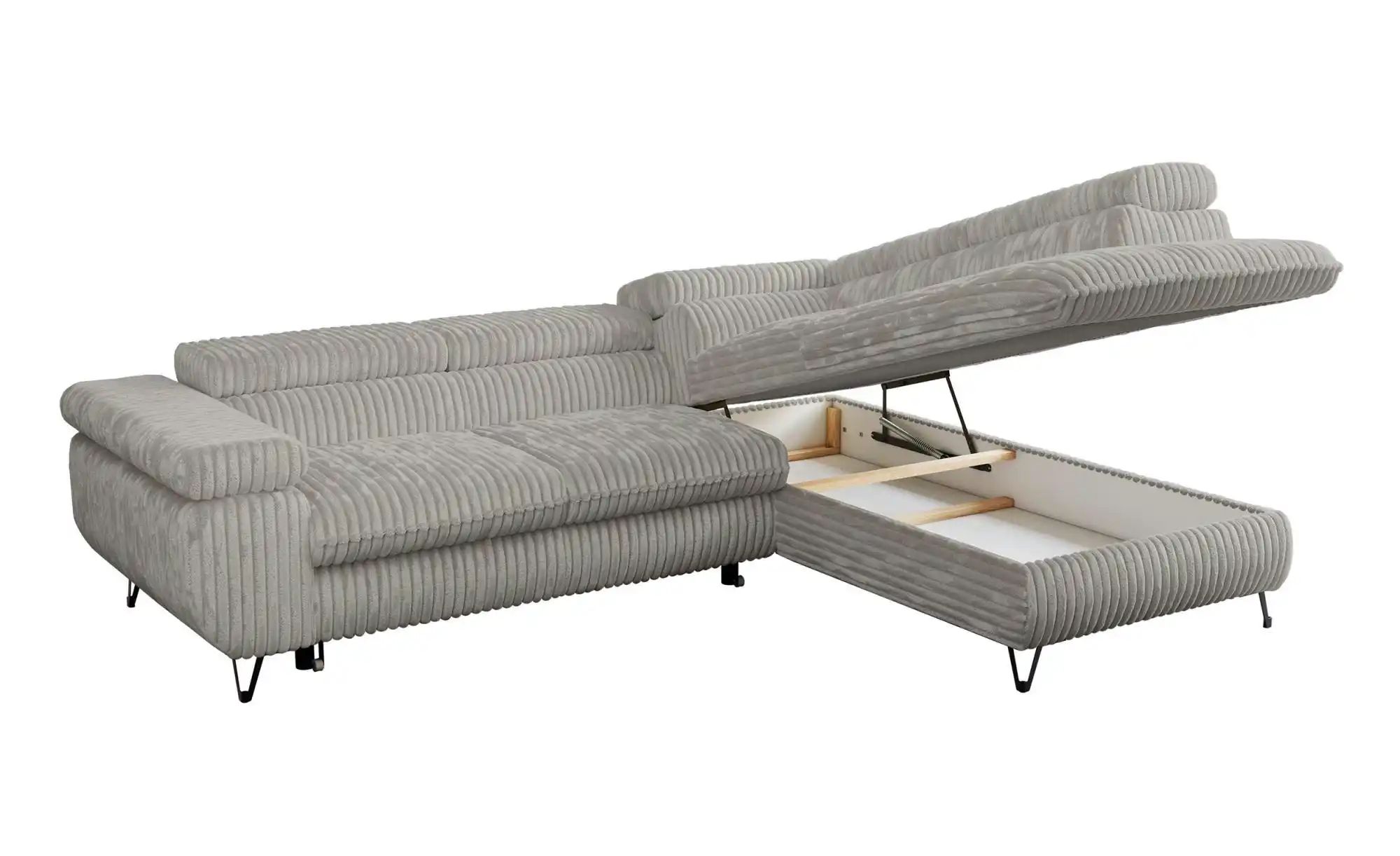 Thumbnail - Ecksofa mit Schlaffunktion Peter ¦ grau ¦ Maße (cm): B: 273 H: 76 Polstermöbel > Sofas > Ecksofas - Höffner