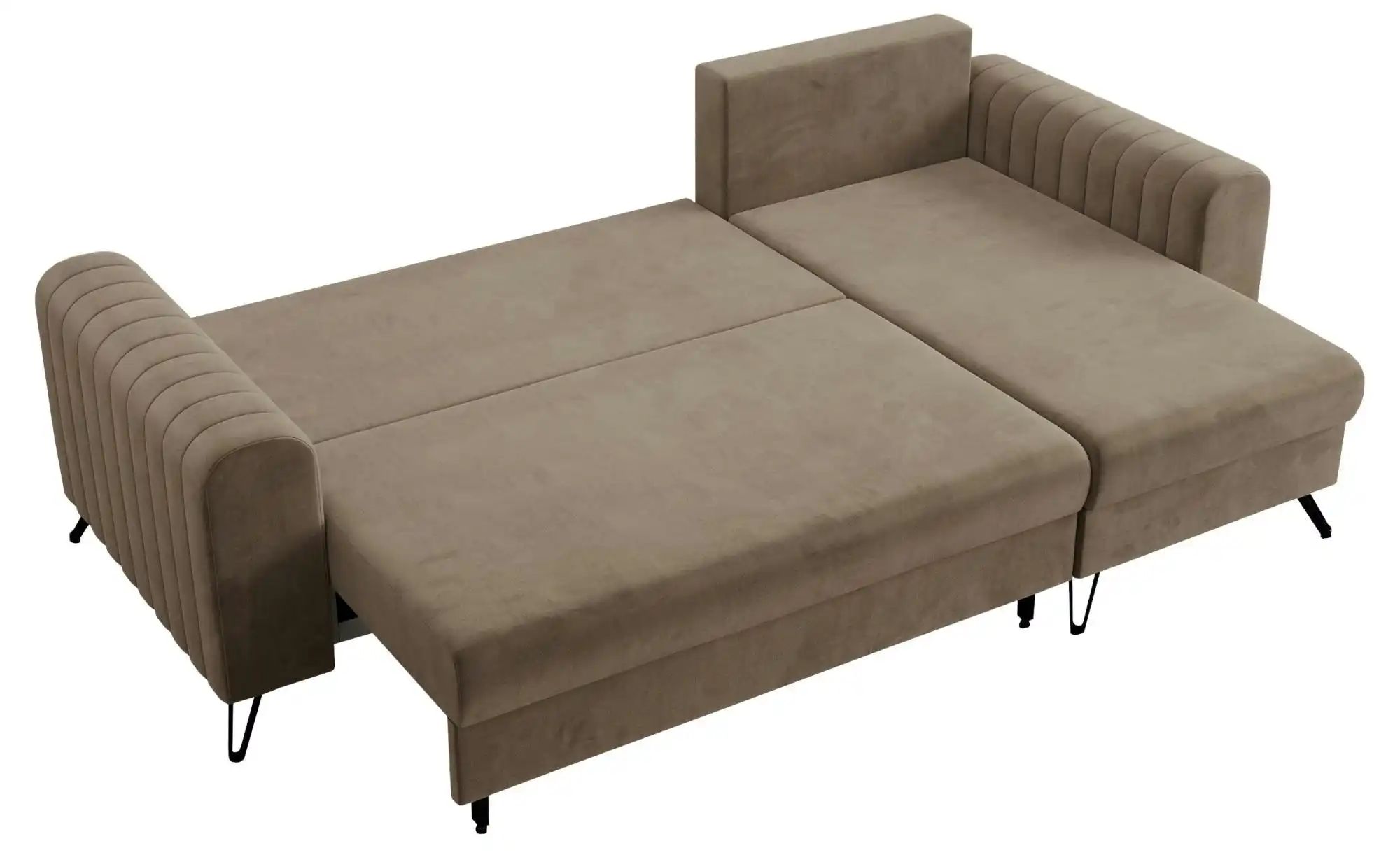 Ecksofa mit Schlaffunktion Axel ¦ braun ¦ Maße (cm): B: 242 H: 90 Polstermö günstig online kaufen