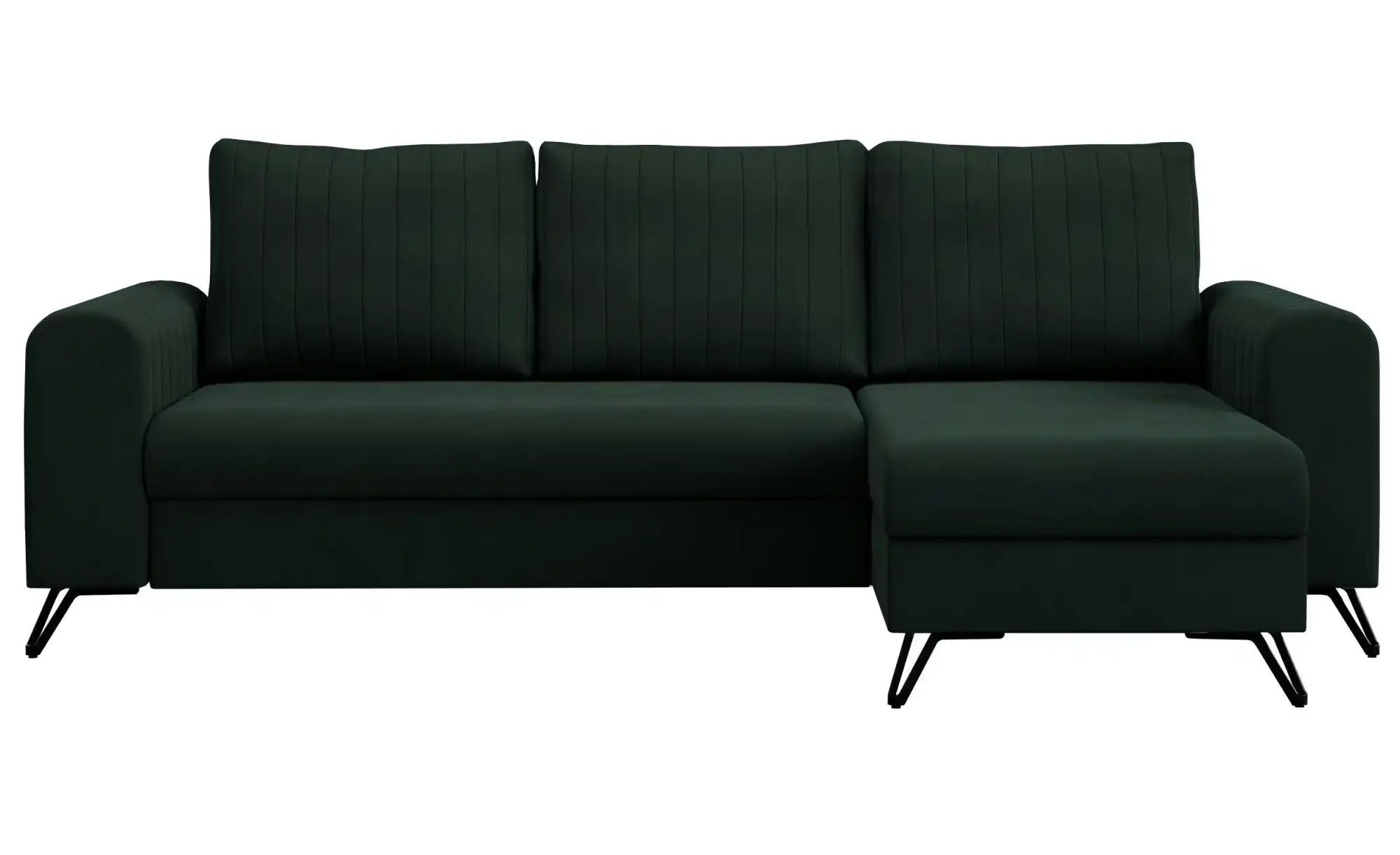 Ecksofa mit Schlaffunktion Axel ¦ grün ¦ Maße (cm): B: 242 H: 90 Polstermöb günstig online kaufen