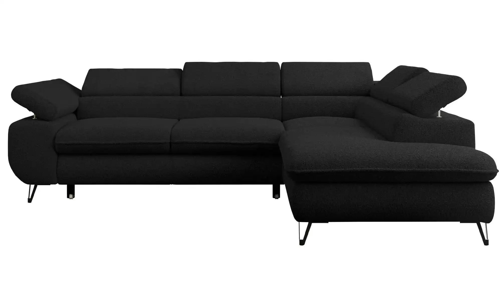 Ecksofa mit Schlaffunktion Peter ¦ schwarz ¦ Maße (cm): B: 273 H: 76 Polste günstig online kaufen