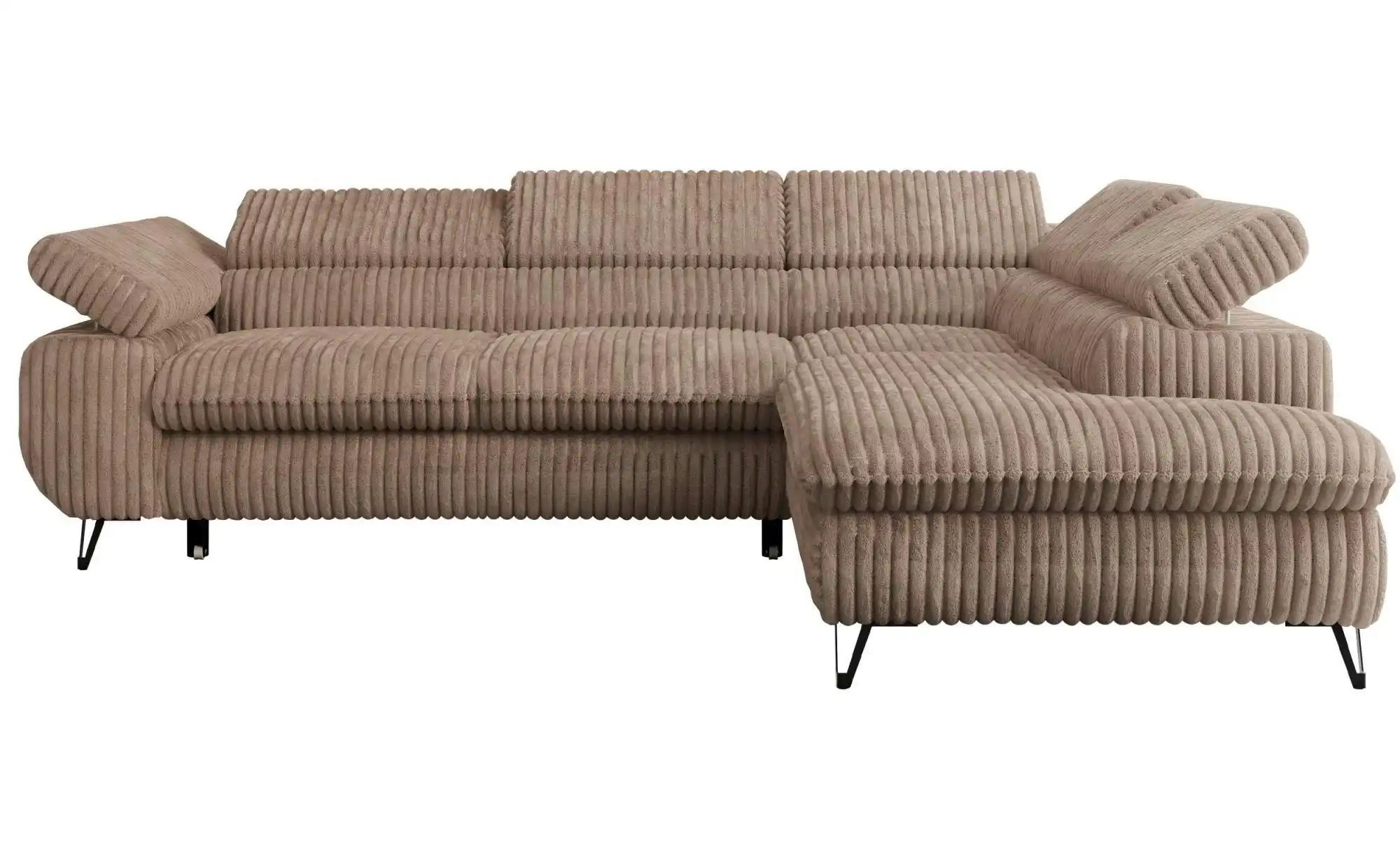 Ecksofa mit Schlaffunktion Peter ¦ braun ¦ Maße (cm): B: 273 H: 76 Polsterm günstig online kaufen