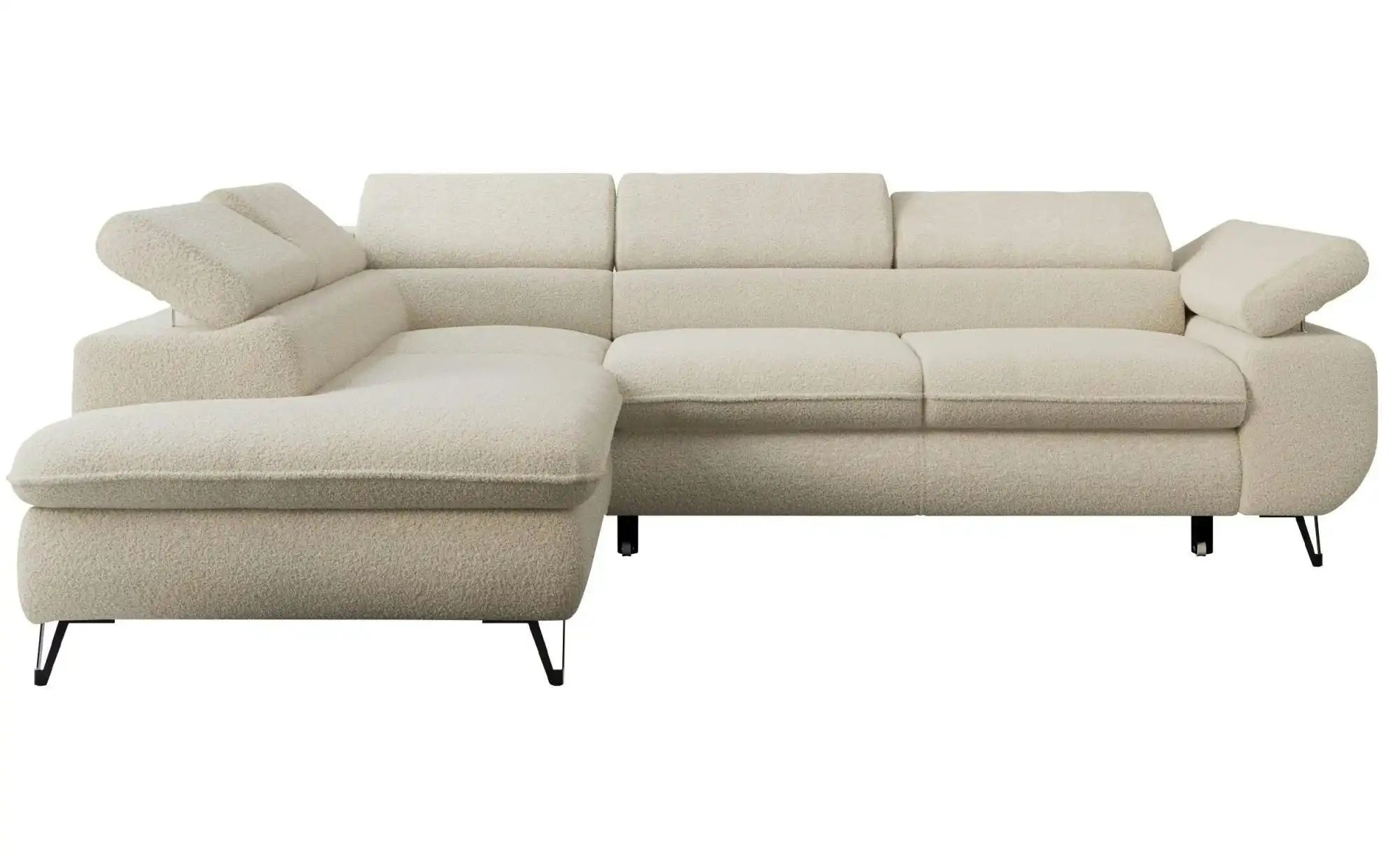 Ecksofa mit Schlaffunktion Peter ¦ beige ¦ Maße (cm): B: 273 H: 76 Polsterm günstig online kaufen