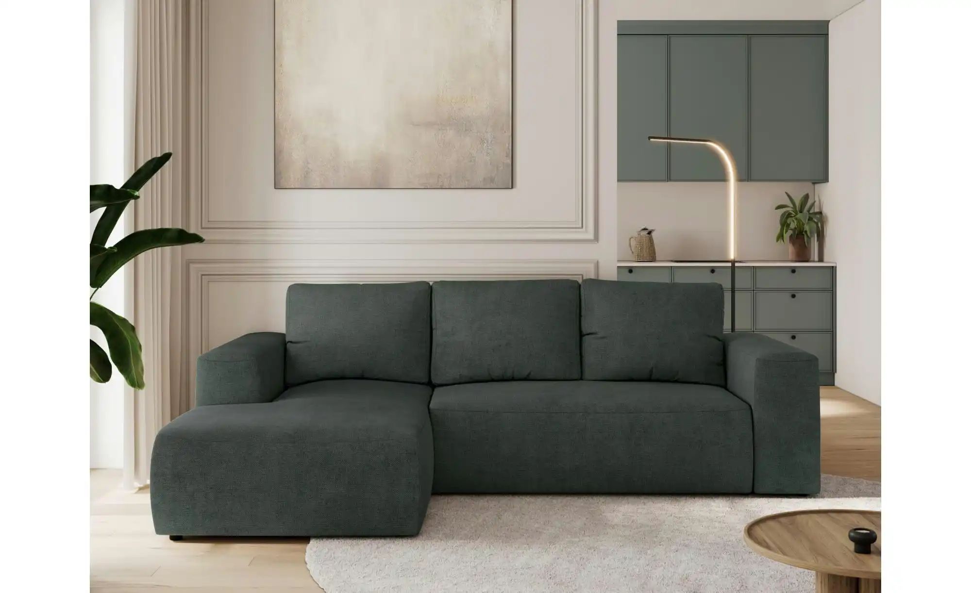 Thumbnail - Ecksofa Beige mit Schlaffunktion Trentino ¦ grau ¦ Maße (cm): B: 266 H: 89 Polstermöbel > Sofas > Ecksofas - Höffner