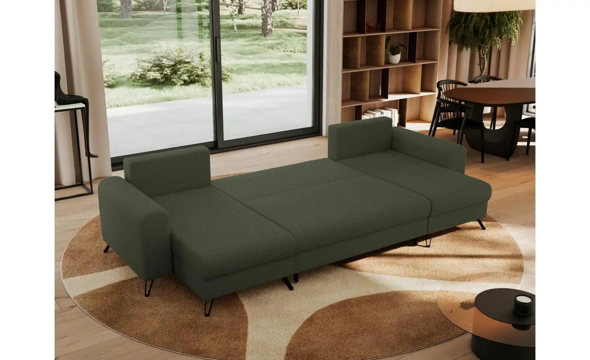 Wohnlandschaft Grün   ¦ grün ¦ Maße (cm): B: 312 H: 90 Polstermöbel > Sofas günstig online kaufen