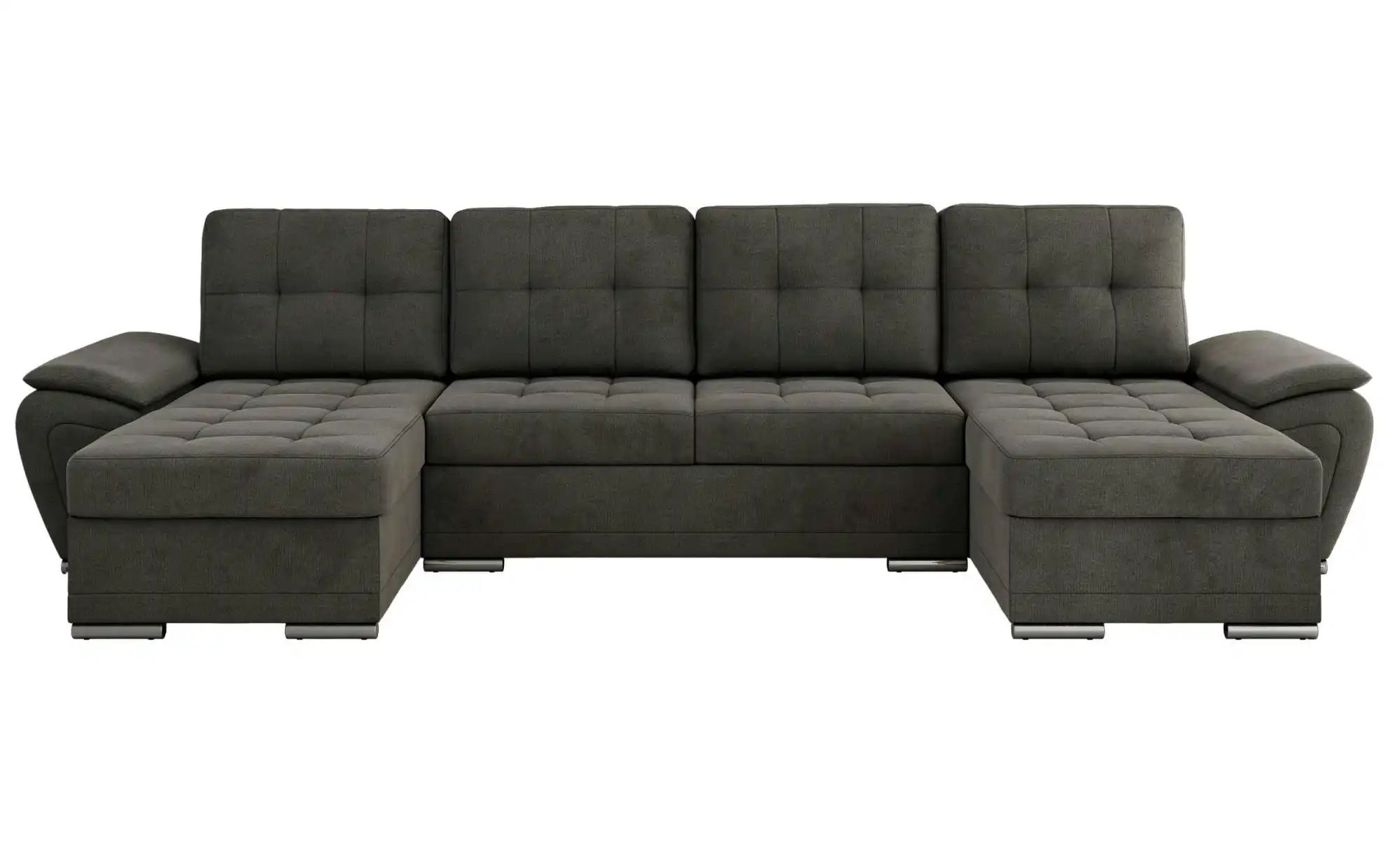 Wohnlandschaft mit Schlaffunktion Umbria ¦ grau ¦ Maße (cm): B: 336 H: 85 P günstig online kaufen