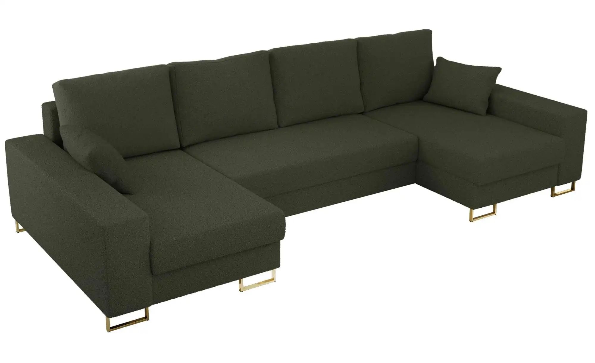 Thumbnail - Wohnlandschaft mit Schlaffunktion Dorain ¦ grün ¦ Maße (cm): B: 312 H: 95 Polstermöbel > Sofas > Schlafsofas - Höffner