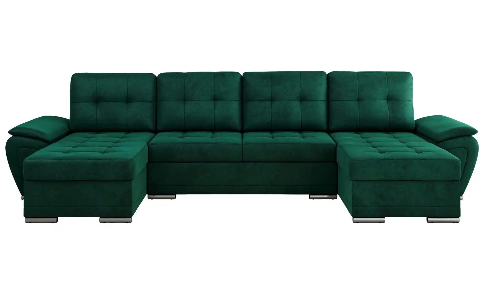 Wohnlandschaft mit Schlaffunktion Umbria ¦ grün ¦ Maße (cm): B: 336 H: 85 P günstig online kaufen